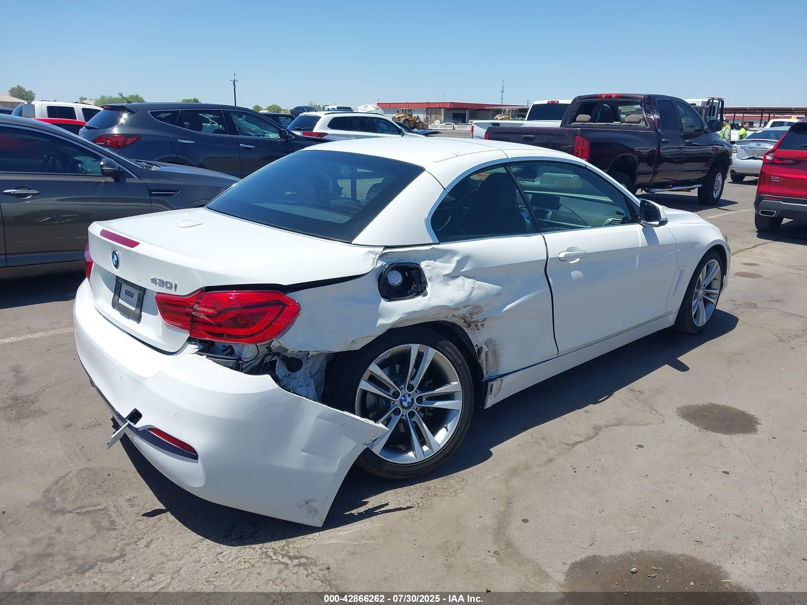 2018 Bmw 430i   White vin: WBA4Z1C53JEC58568
