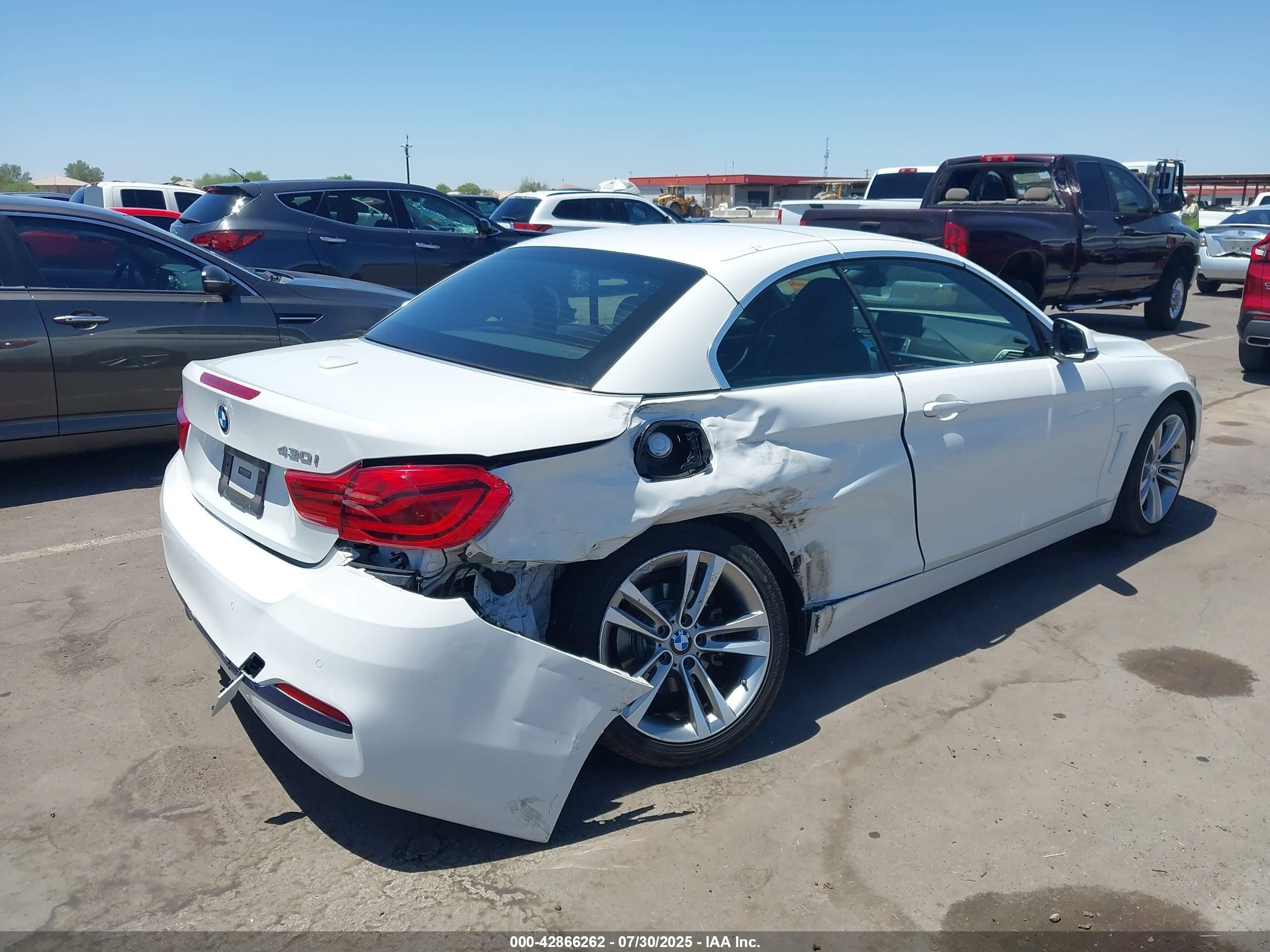 2018 Bmw 430i   White vin: WBA4Z1C53JEC58568