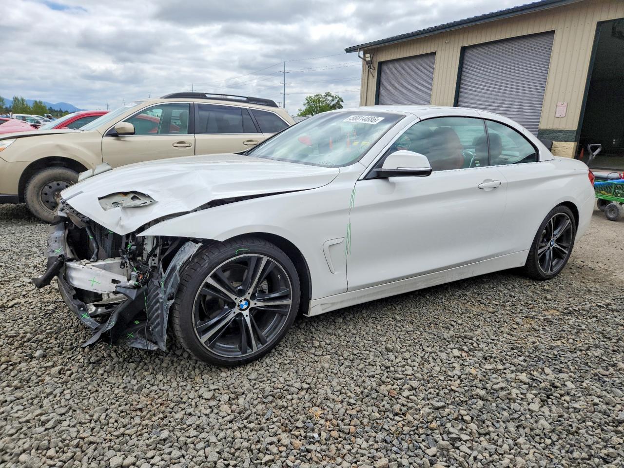 2019 Bmw 430i Белый vin: WBA4Z1C58KEE48528