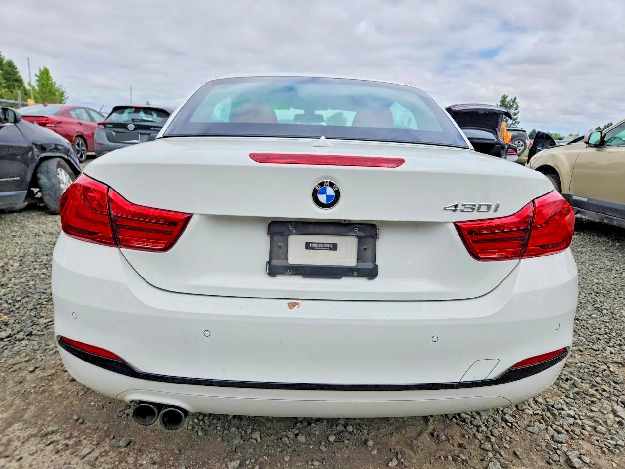 2019 Bmw 430i White vin: WBA4Z1C58KEE48528