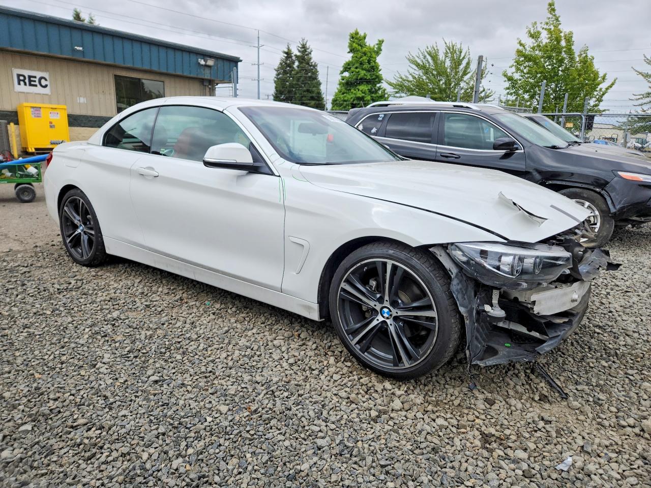 2019 Bmw 430i White vin: WBA4Z1C58KEE48528