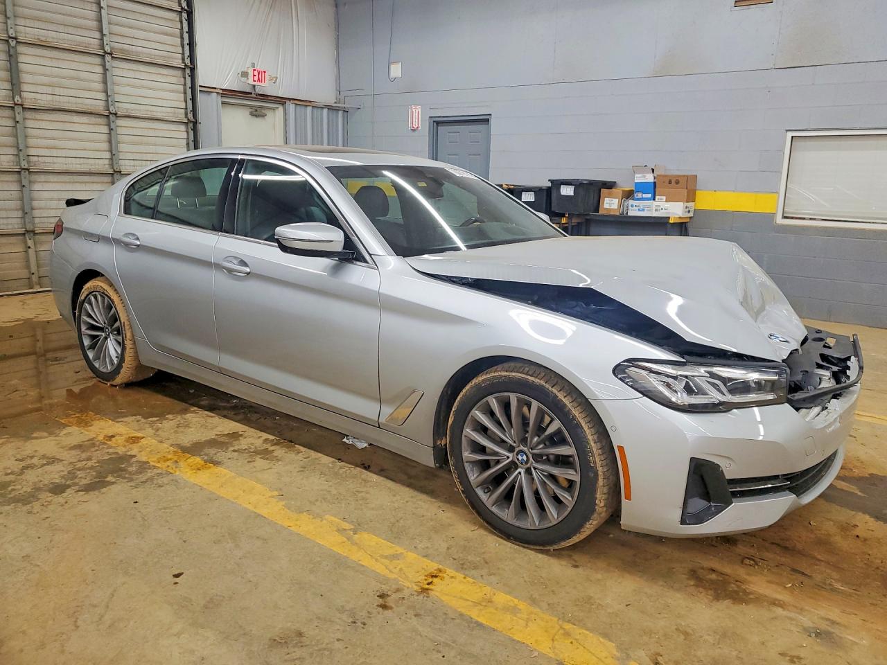 2021 Bmw 530 I Silver vin: WBA53BH04MWX37232