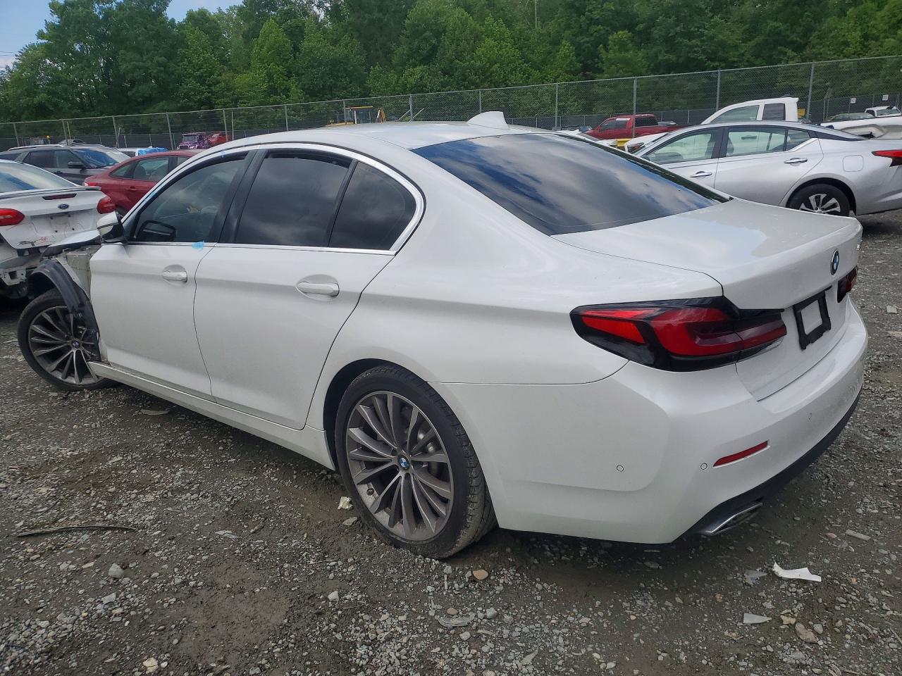 2021 Bmw 530 I White vin: WBA53BH08MWX04671