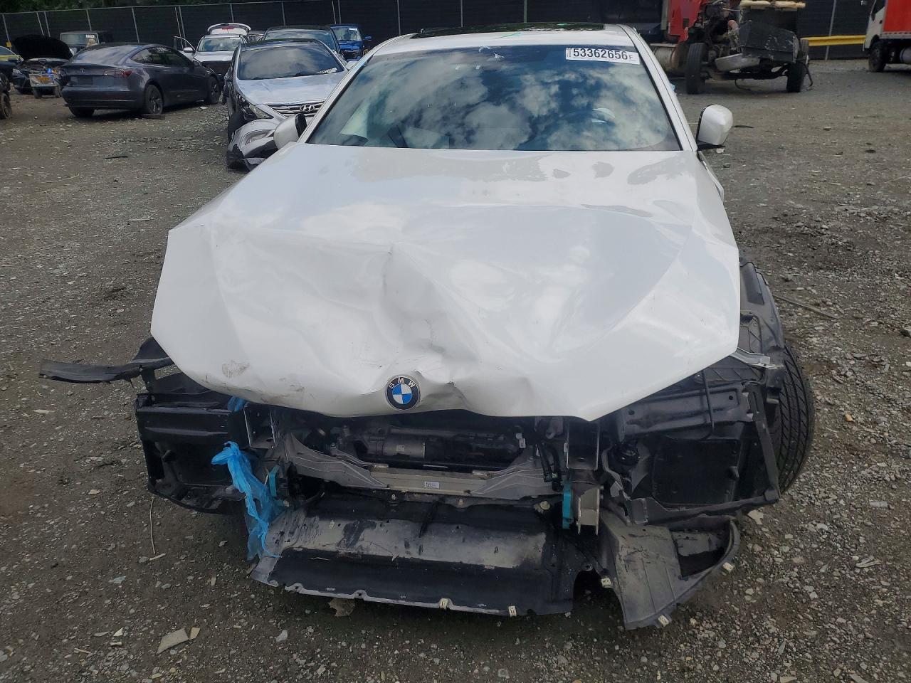2021 Bmw 530 I White vin: WBA53BH08MWX04671