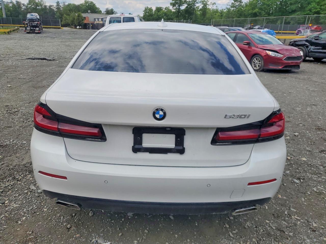 2021 Bmw 530 I White vin: WBA53BH08MWX04671