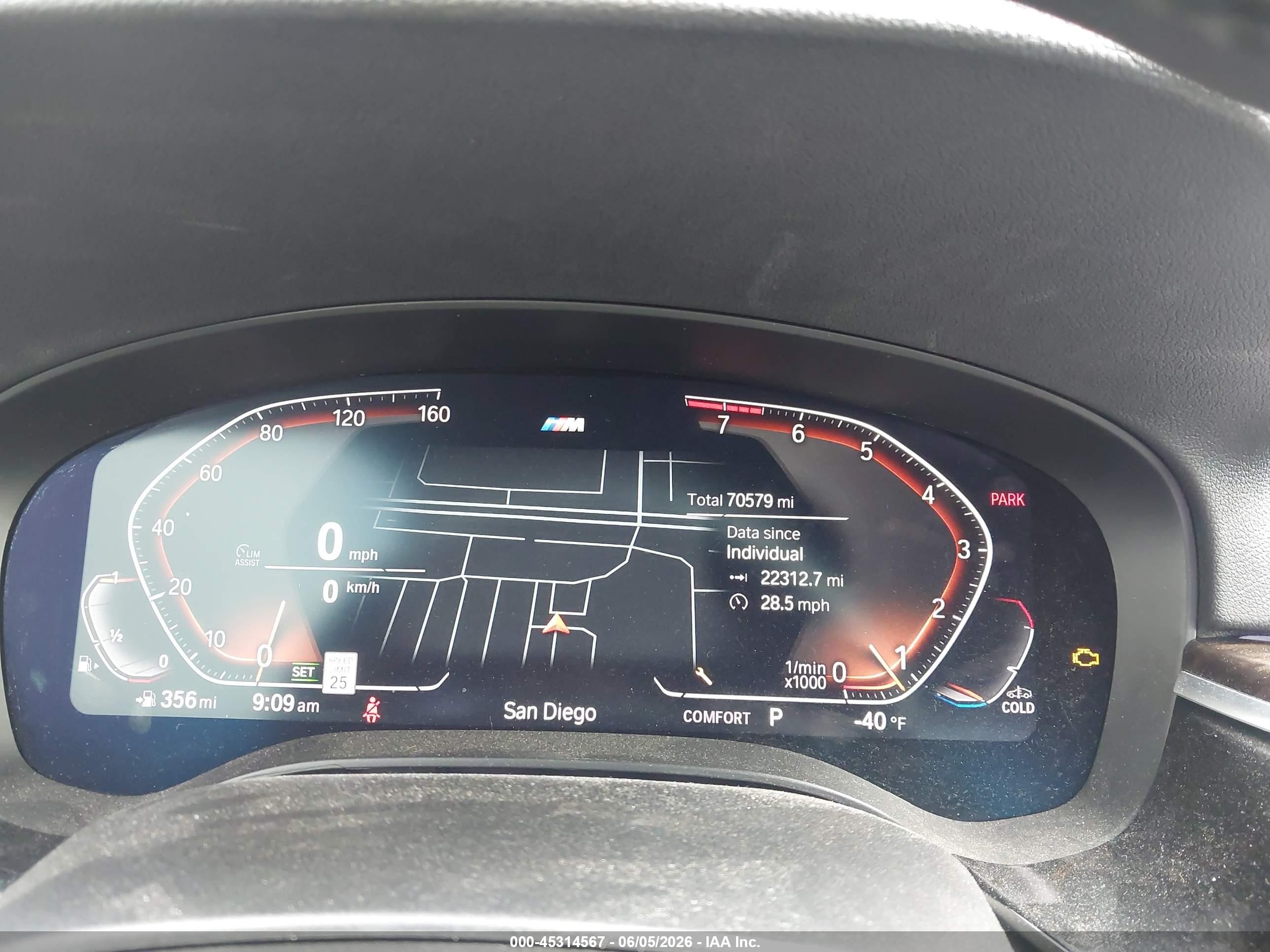 2021 Bmw 540i Blue vin: WBA53BJ04MCG15274