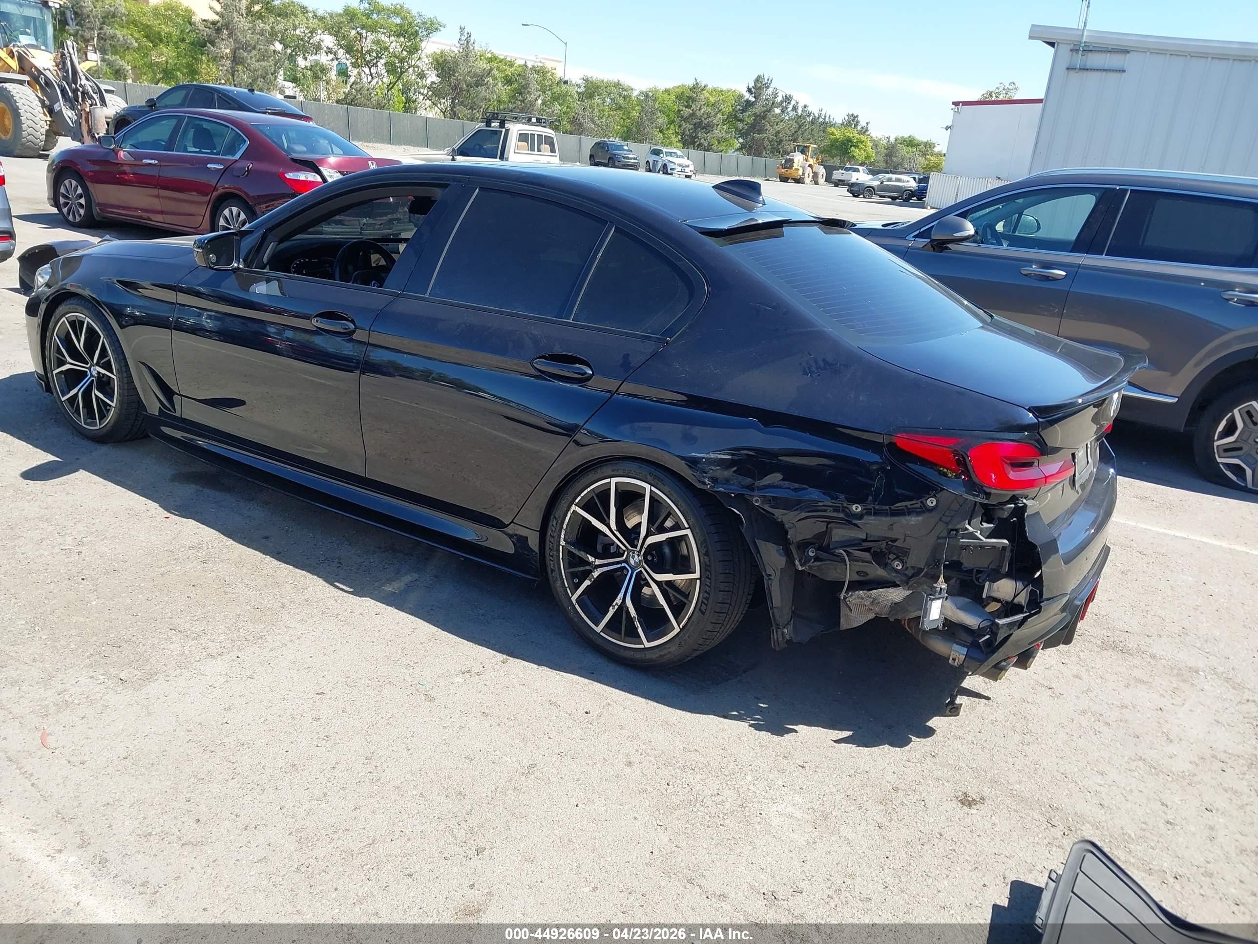 2021 Bmw 540i Dark Blue vin: WBA53BJ05MWX19462