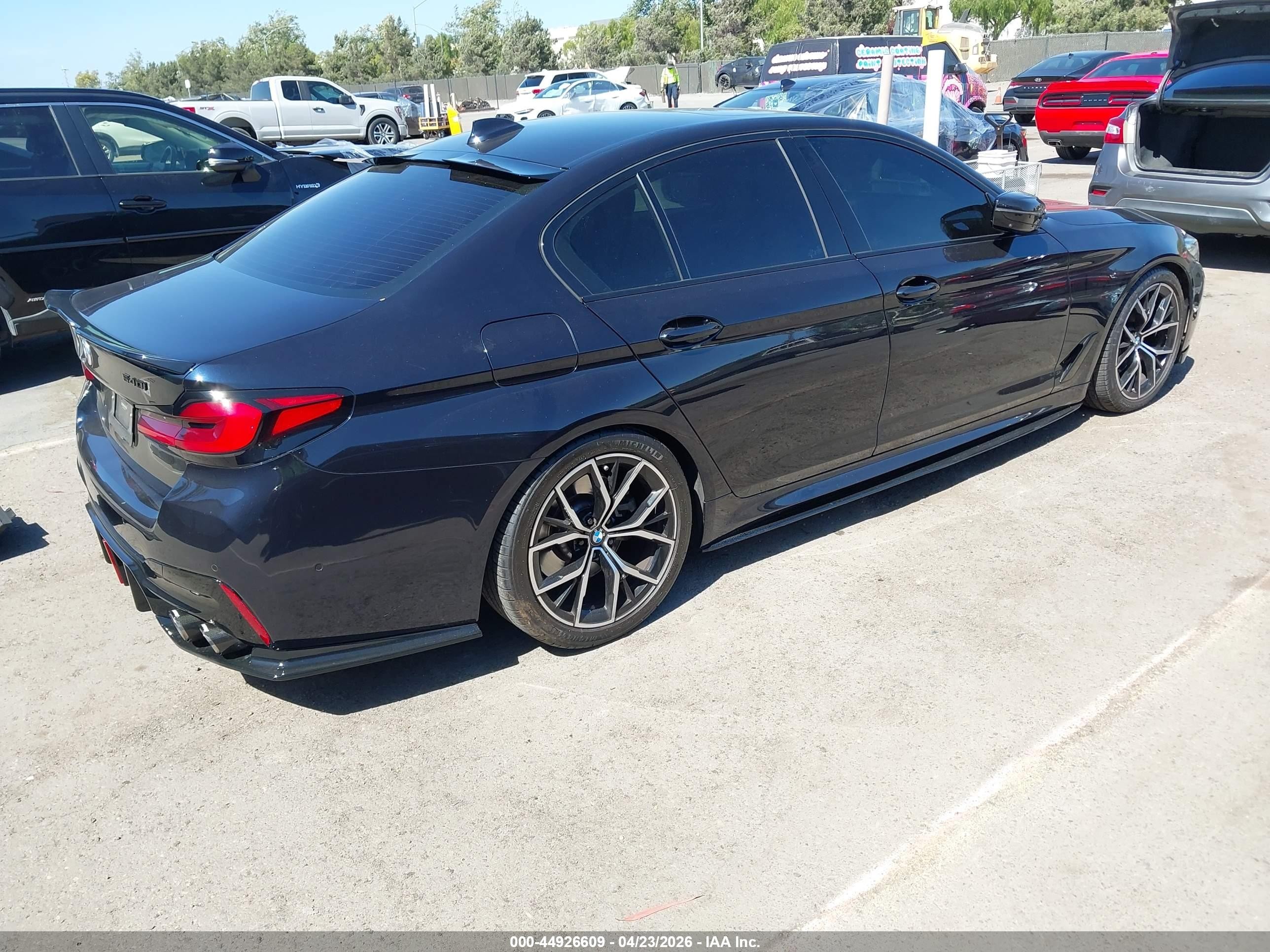 2021 Bmw 540i Dark Blue vin: WBA53BJ05MWX19462