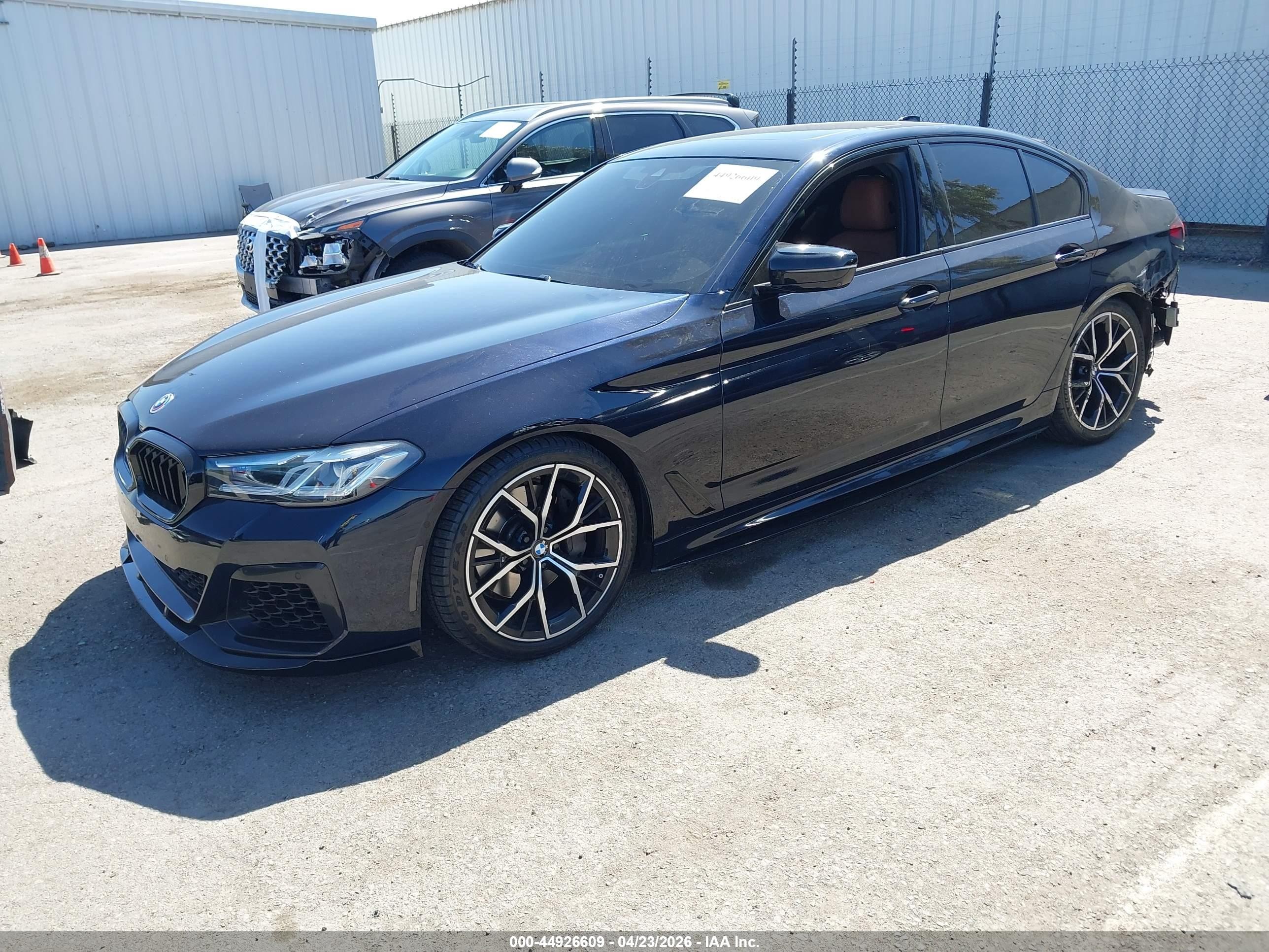2021 Bmw 540i Dark Blue vin: WBA53BJ05MWX19462