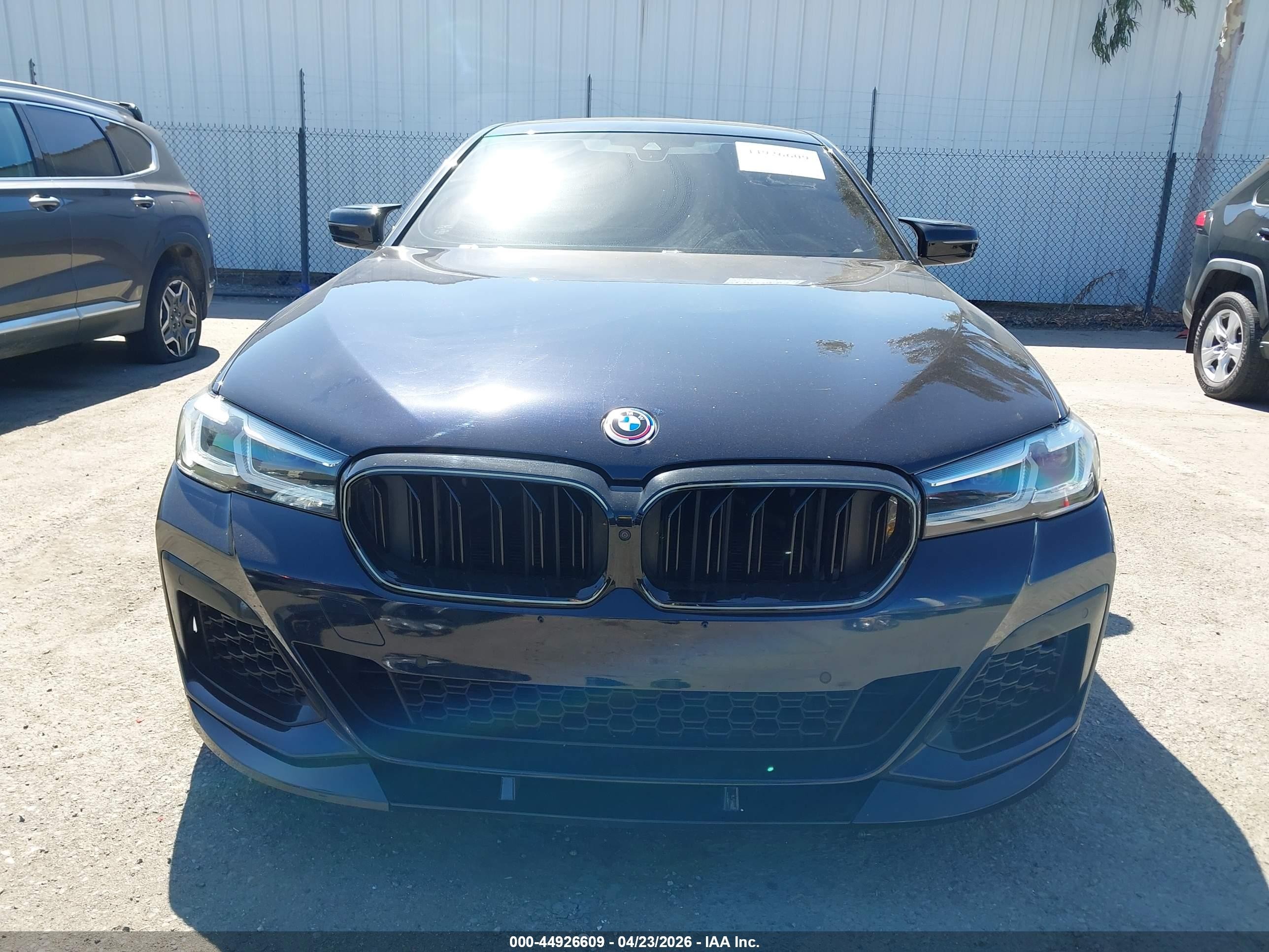 2021 Bmw 540i Dark Blue vin: WBA53BJ05MWX19462