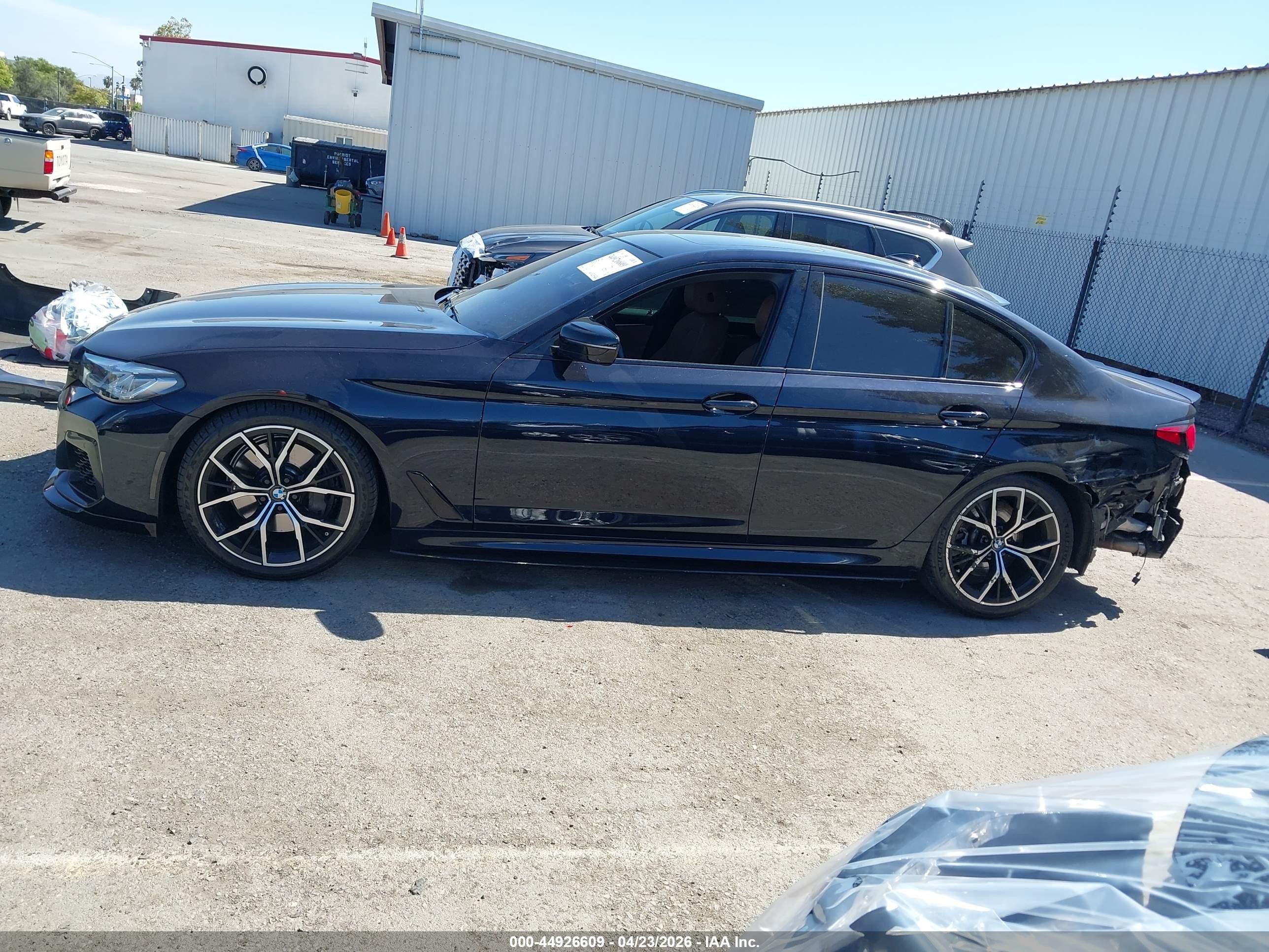 2021 Bmw 540i Dark Blue vin: WBA53BJ05MWX19462
