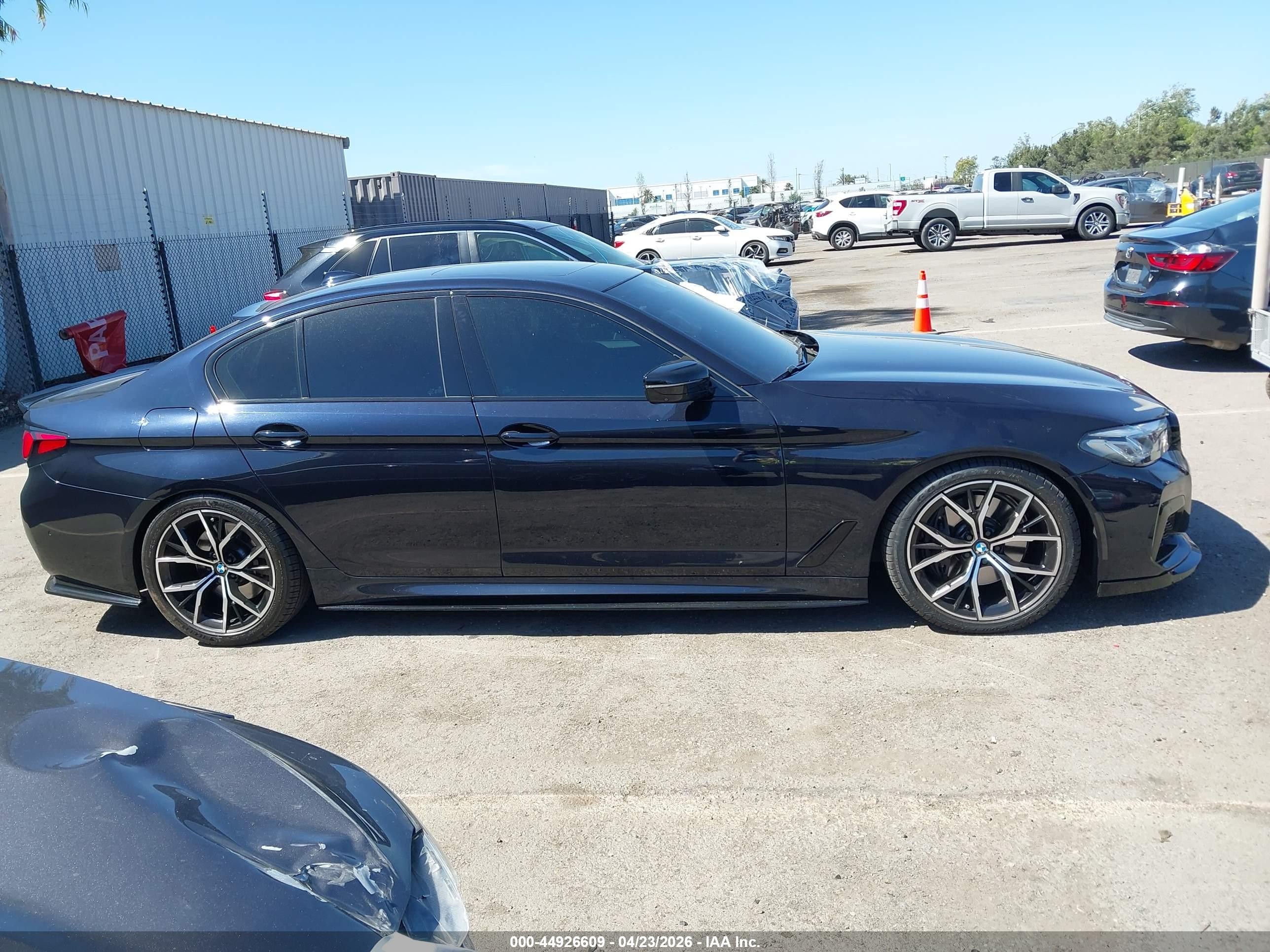 2021 Bmw 540i Dark Blue vin: WBA53BJ05MWX19462