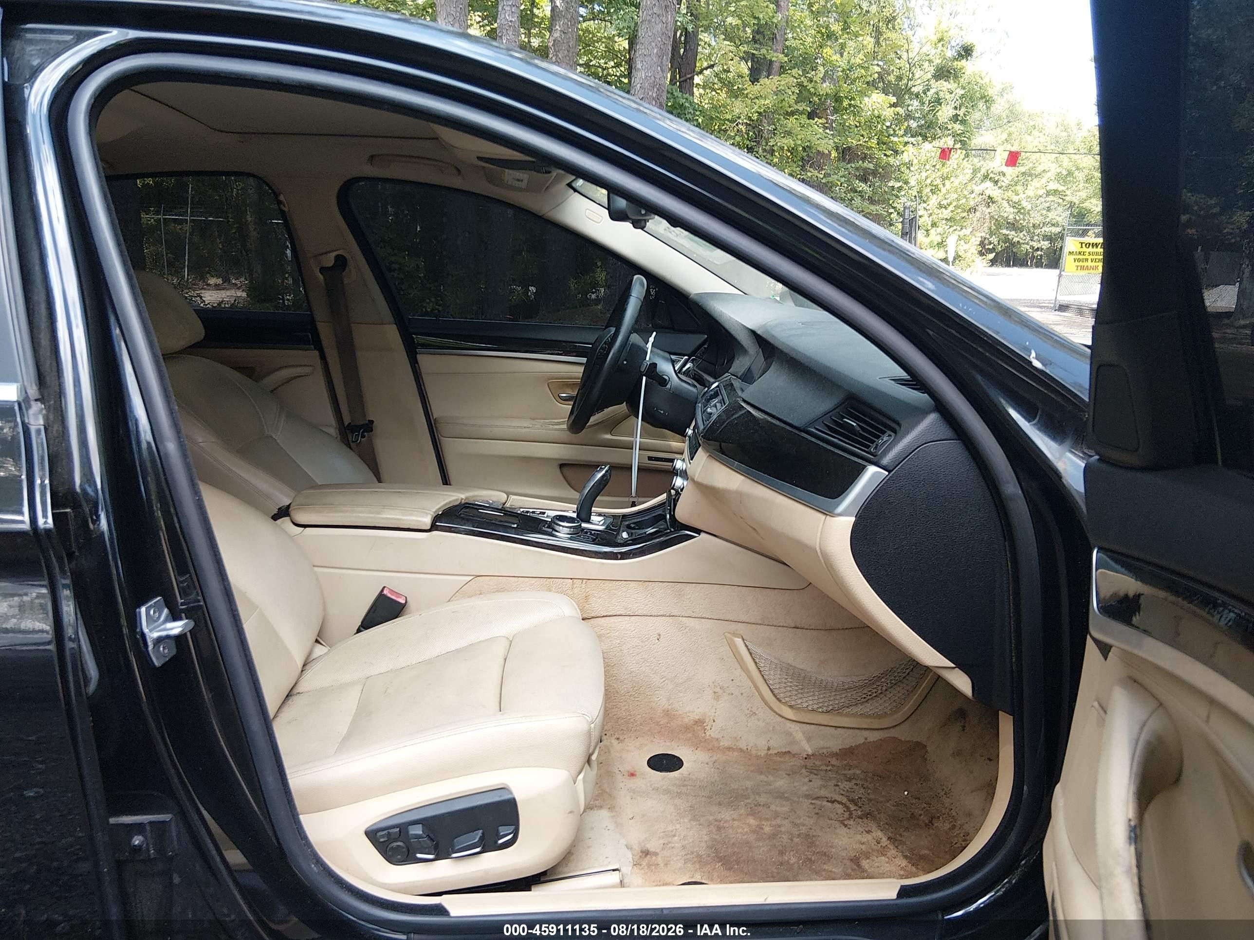 2014 Bmw 528i   Black vin: WBA5A5C50ED502978