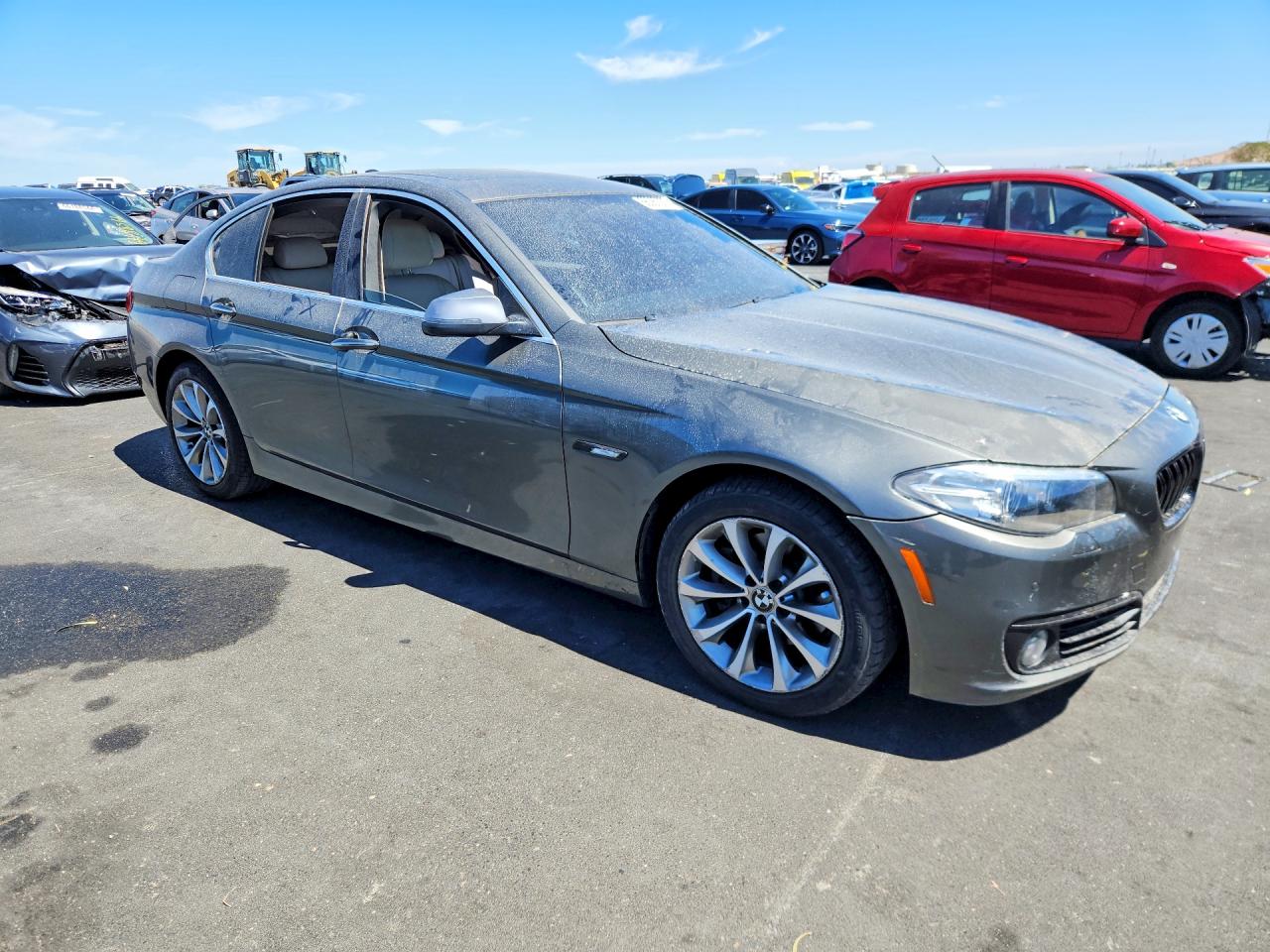 2014 Bmw 528 I Серый vin: WBA5A5C50ED504746