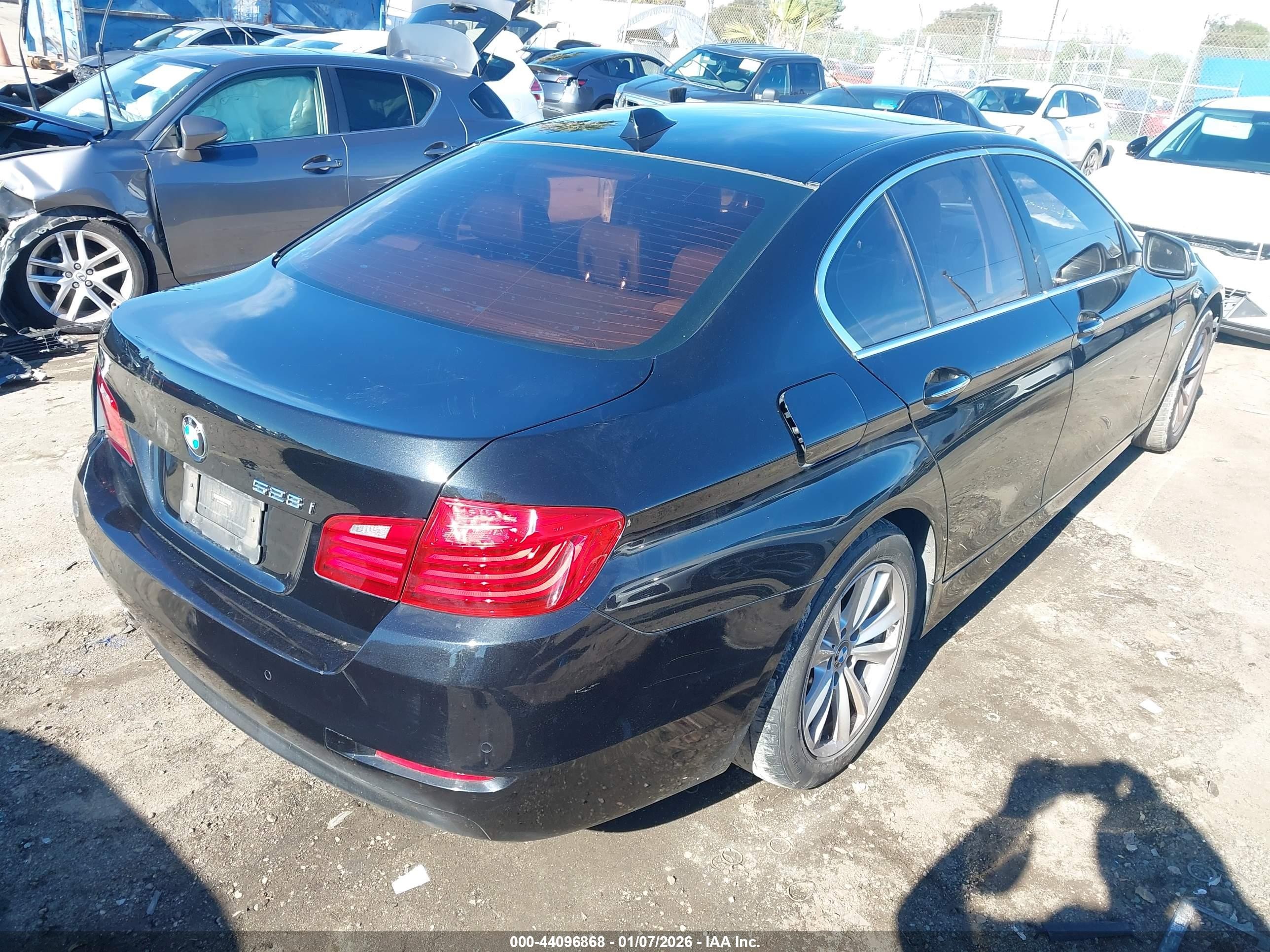 2014 Bmw 528i   Black vin: WBA5A5C50ED509011