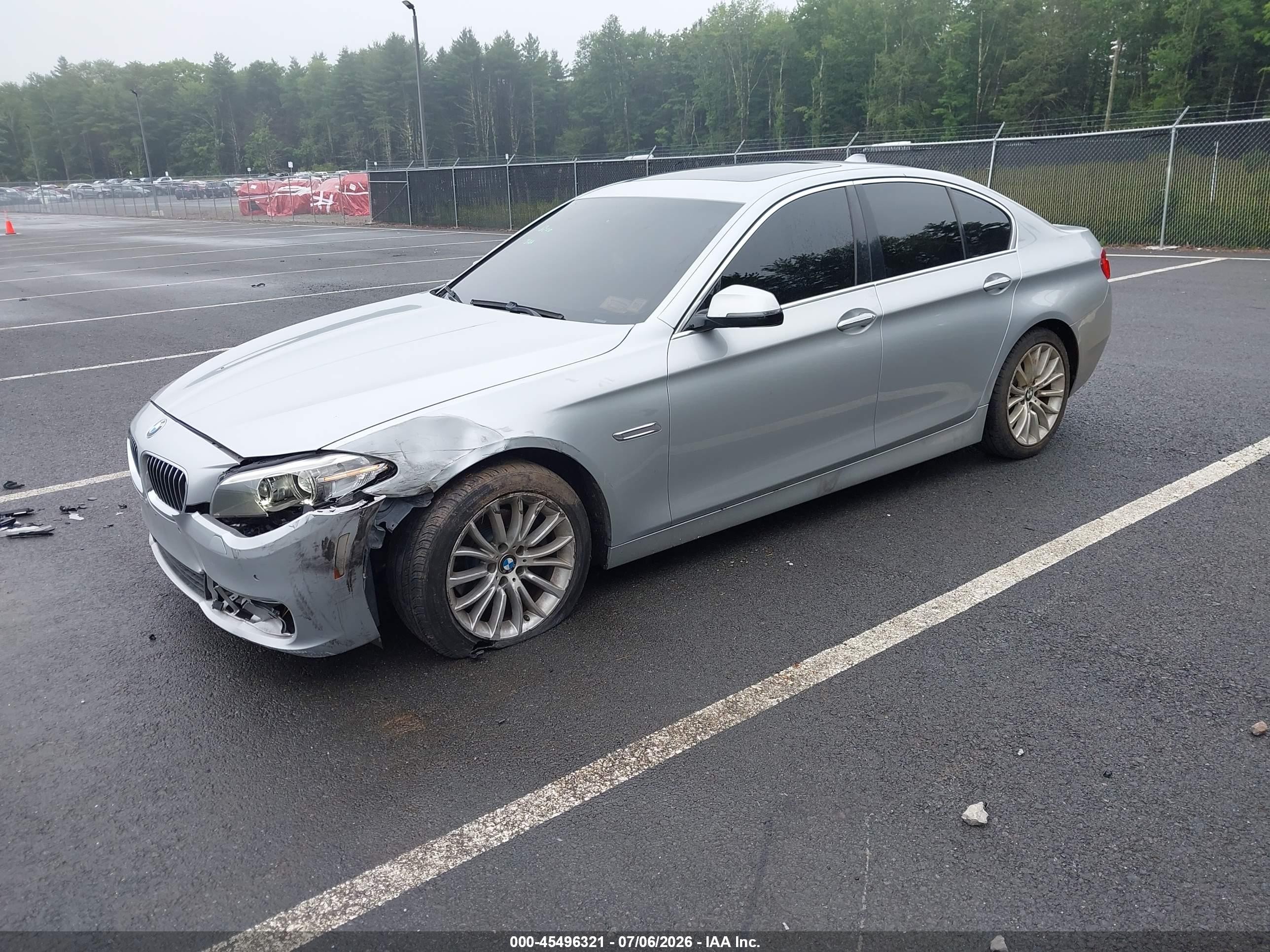 2015 Bmw 528i   Gray vin: WBA5A5C50FD512976
