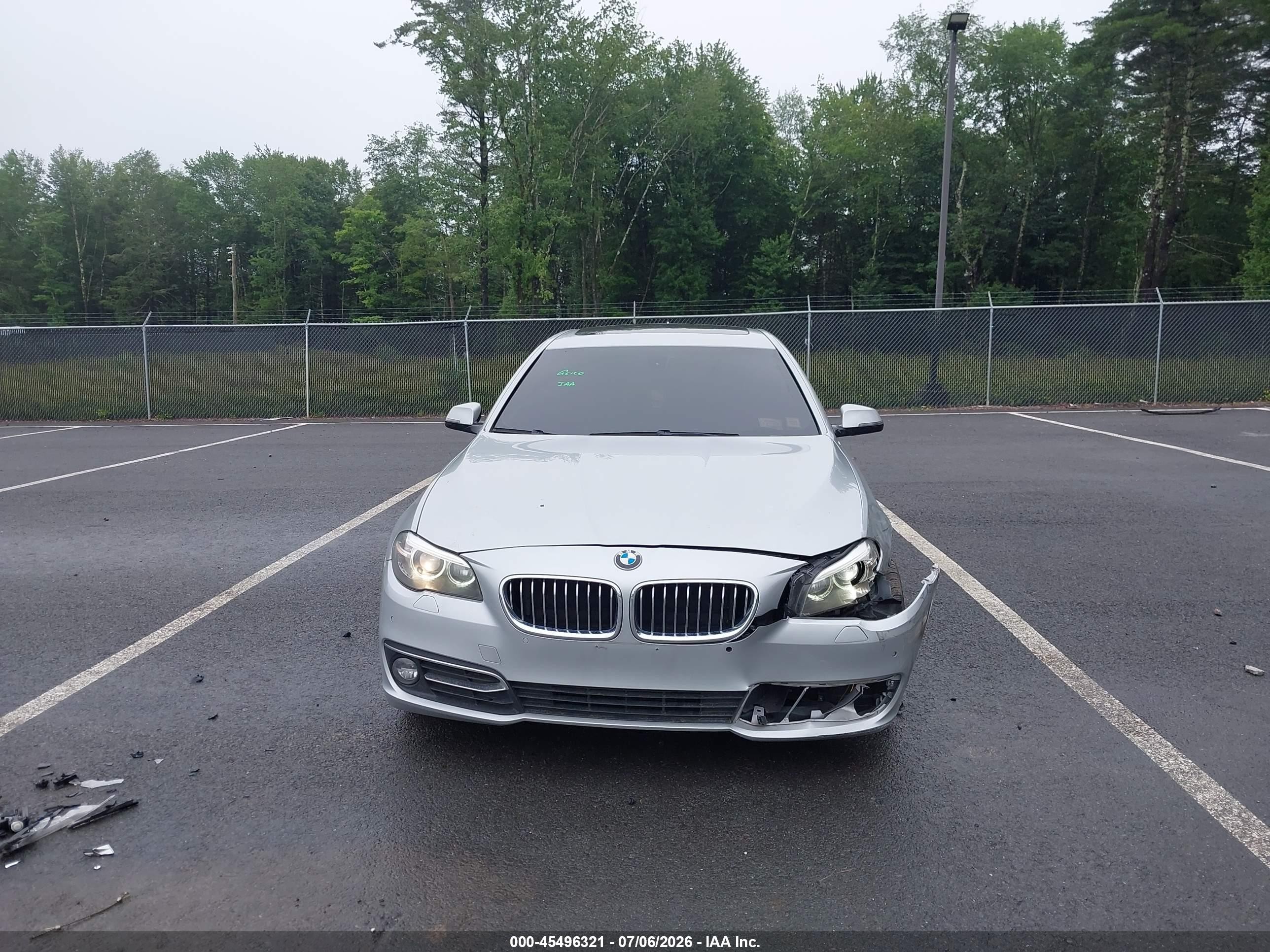 2015 Bmw 528i   Gray vin: WBA5A5C50FD512976