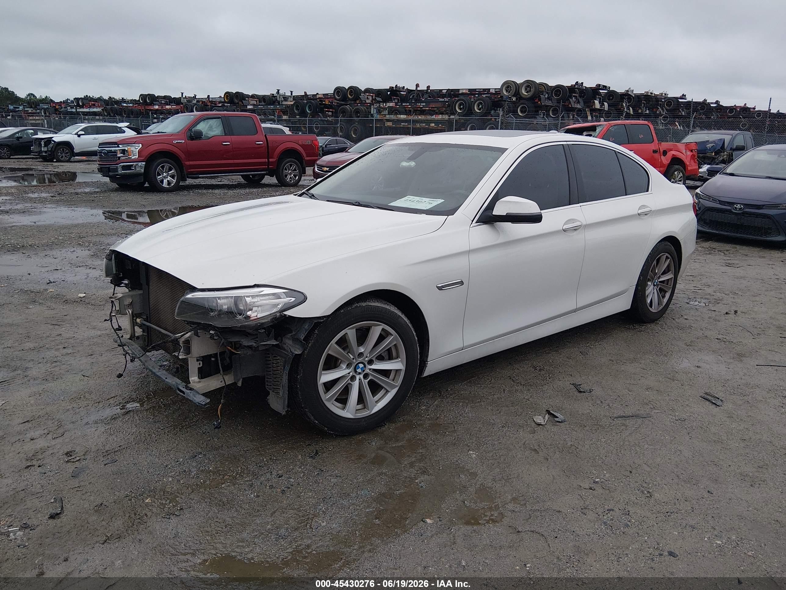 2015 Bmw 528i   Белый vin: WBA5A5C50FD513920