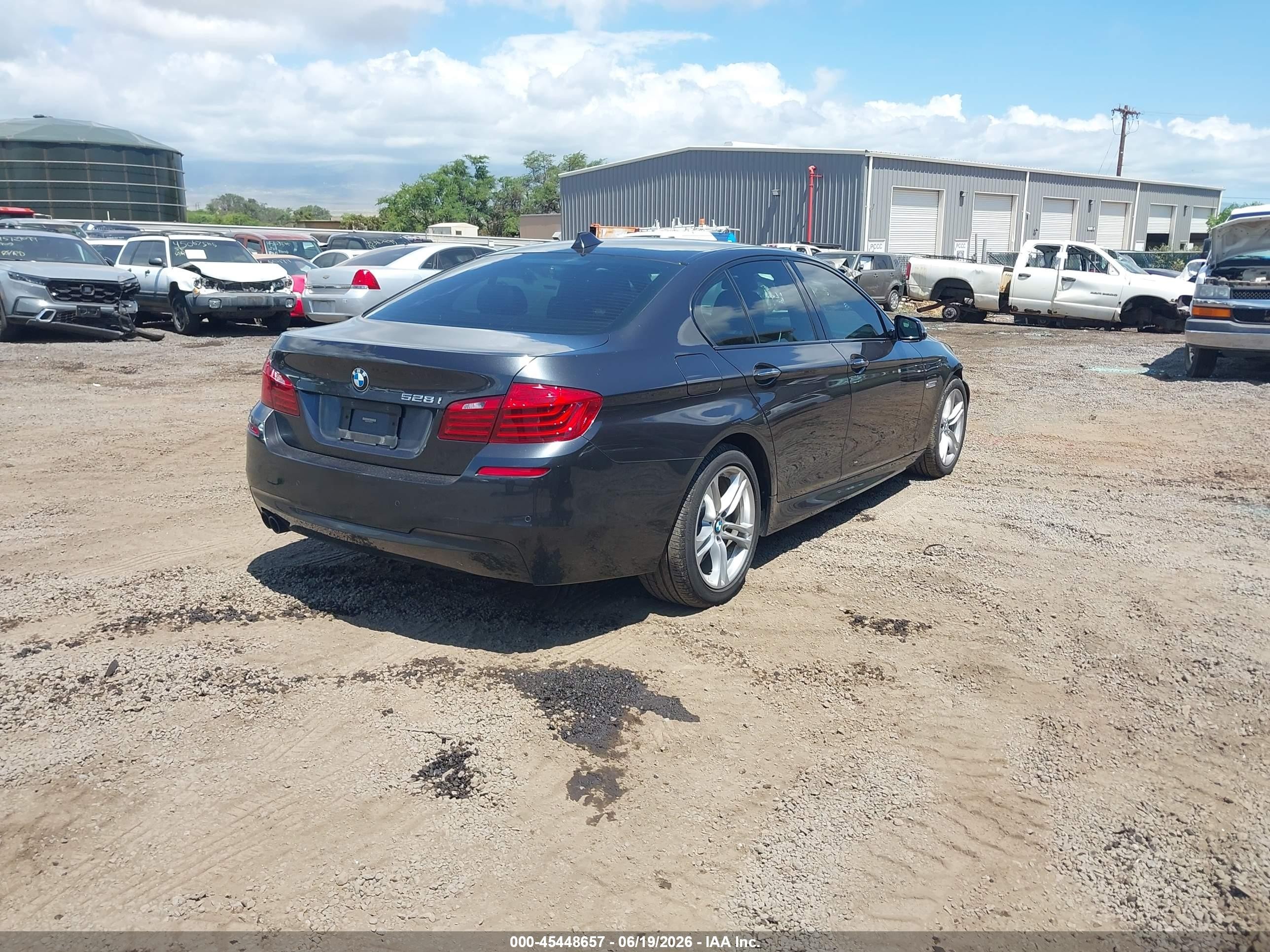 2015 Bmw 528i   Gray vin: WBA5A5C50FD517207