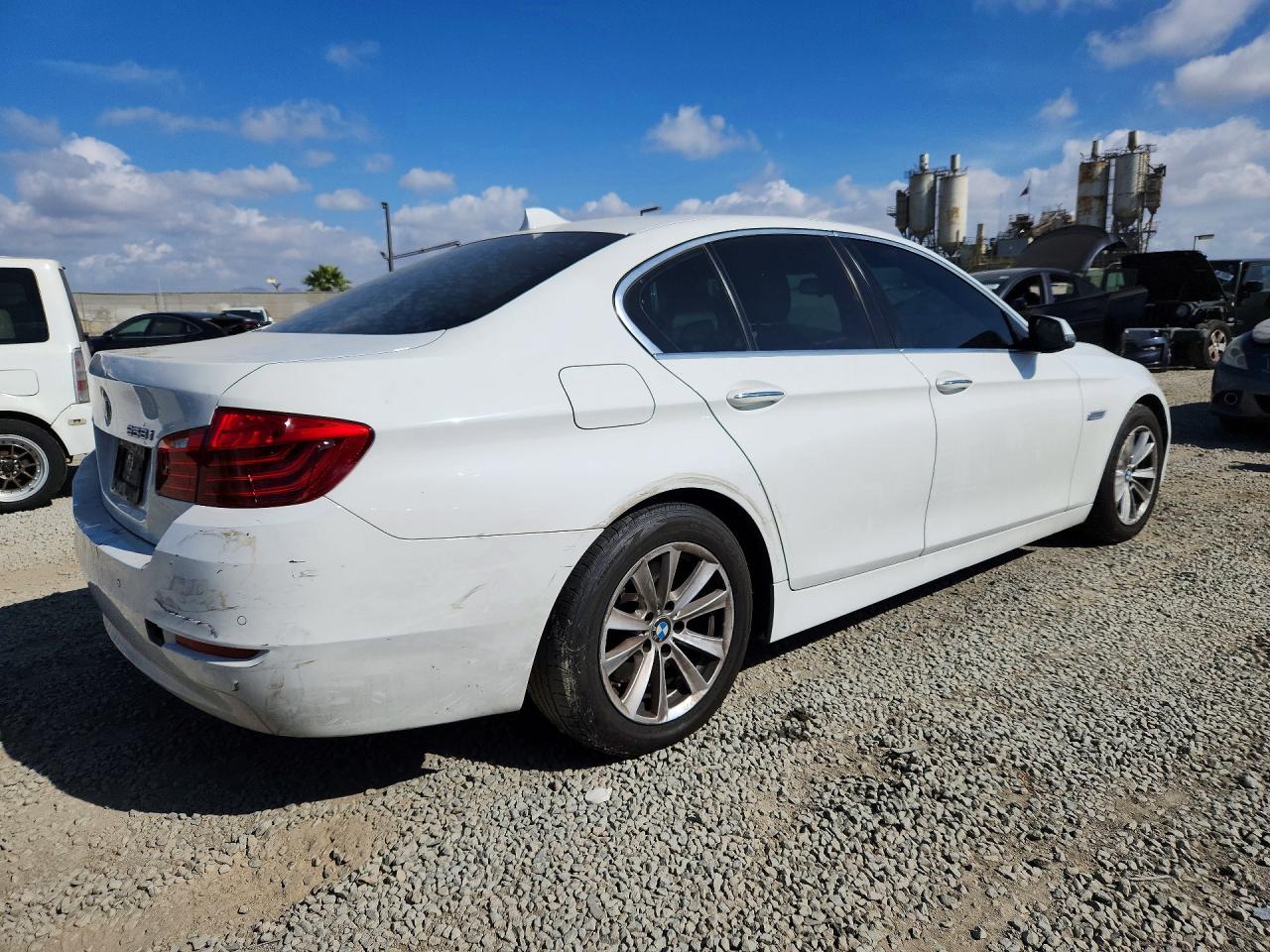 2015 Bmw 528 I White vin: WBA5A5C50FD517417
