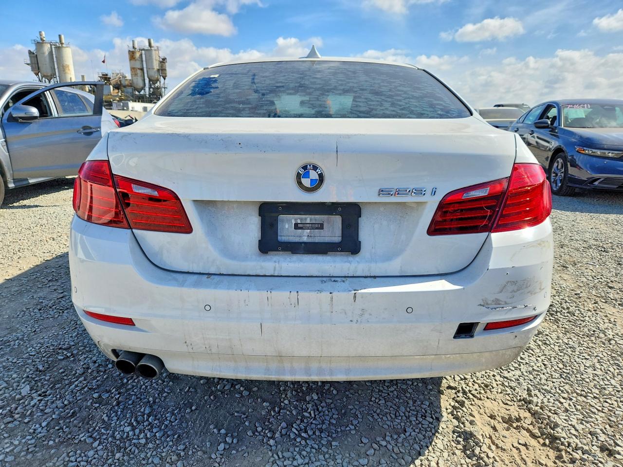 2015 Bmw 528 I White vin: WBA5A5C50FD517417