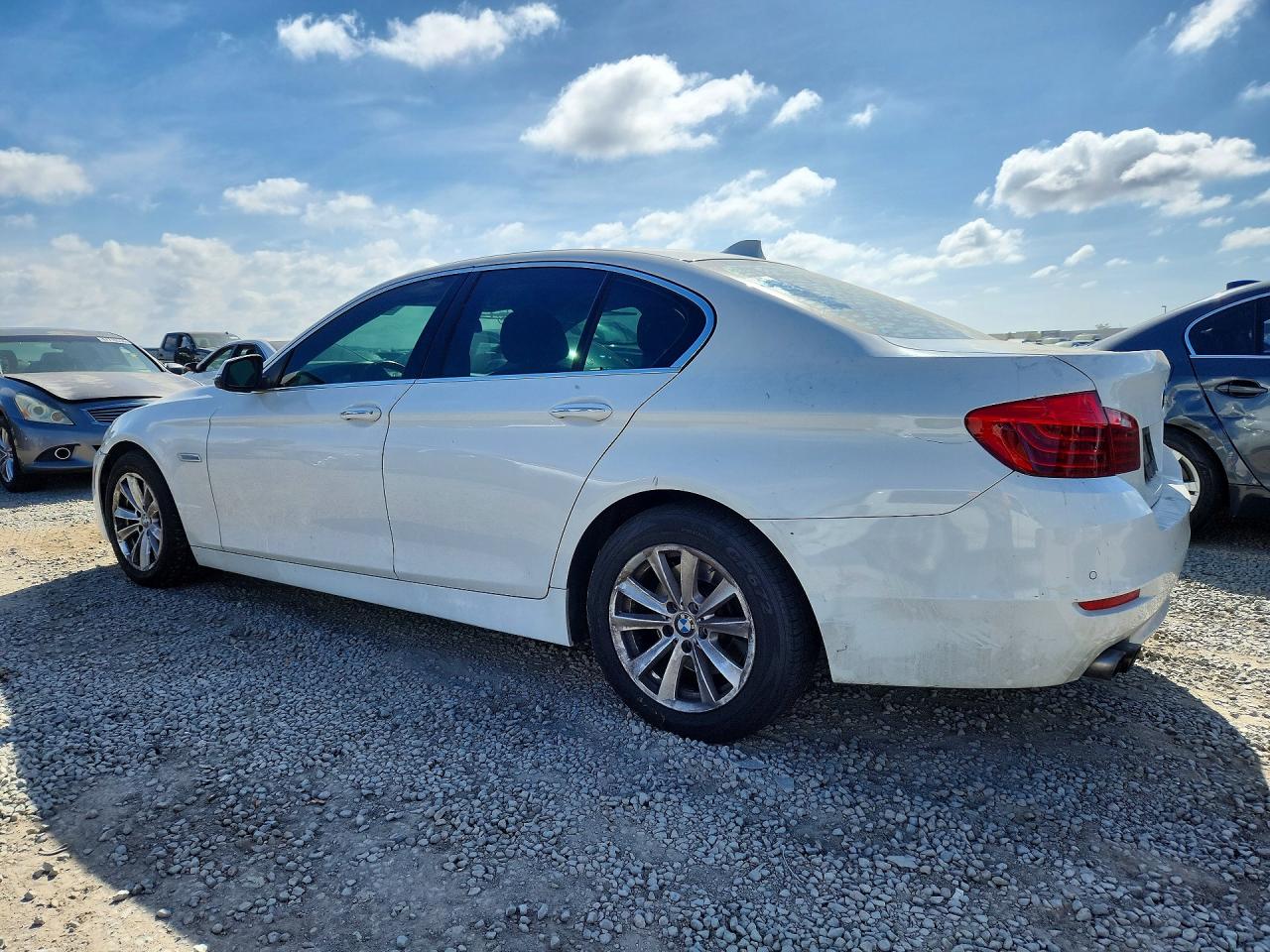 2015 Bmw 528 I White vin: WBA5A5C50FD517417