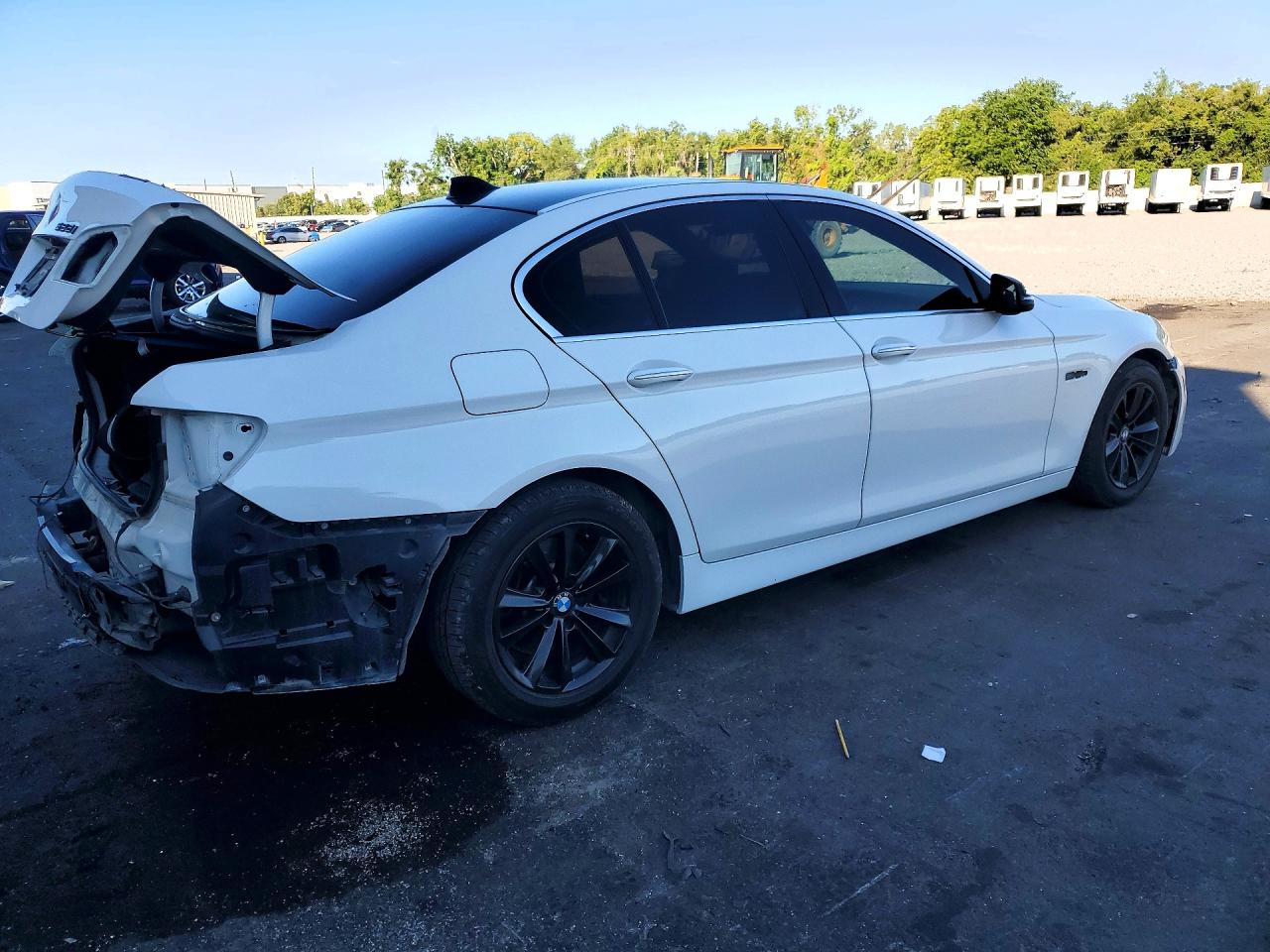 2015 Bmw 528 I White vin: WBA5A5C50FD517451