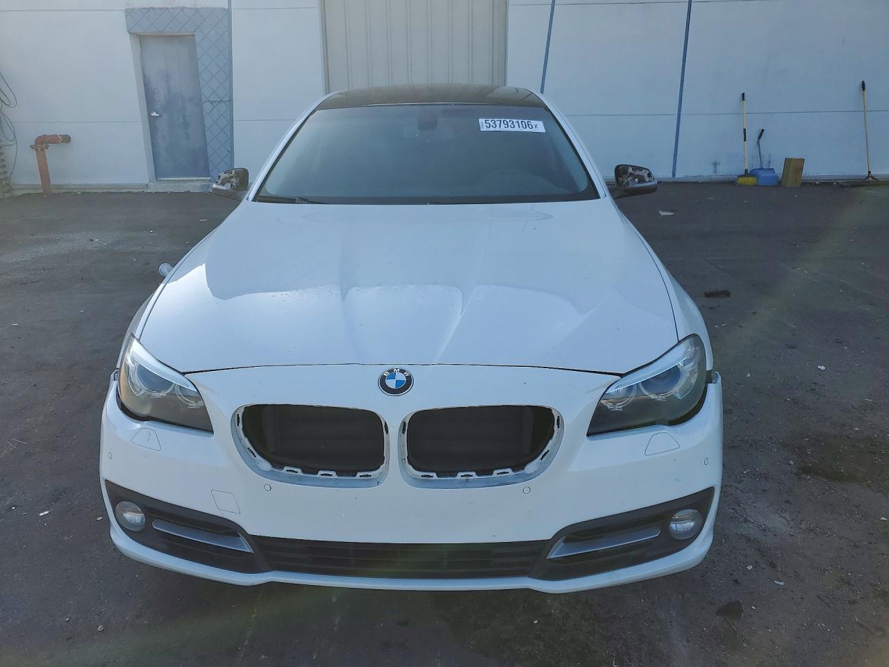 2015 Bmw 528 I White vin: WBA5A5C50FD517451