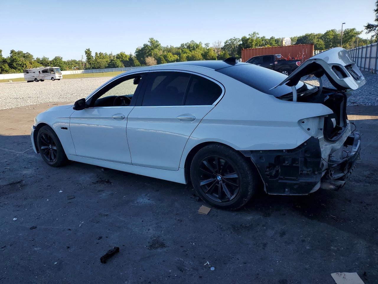 2015 Bmw 528 I White vin: WBA5A5C50FD517451