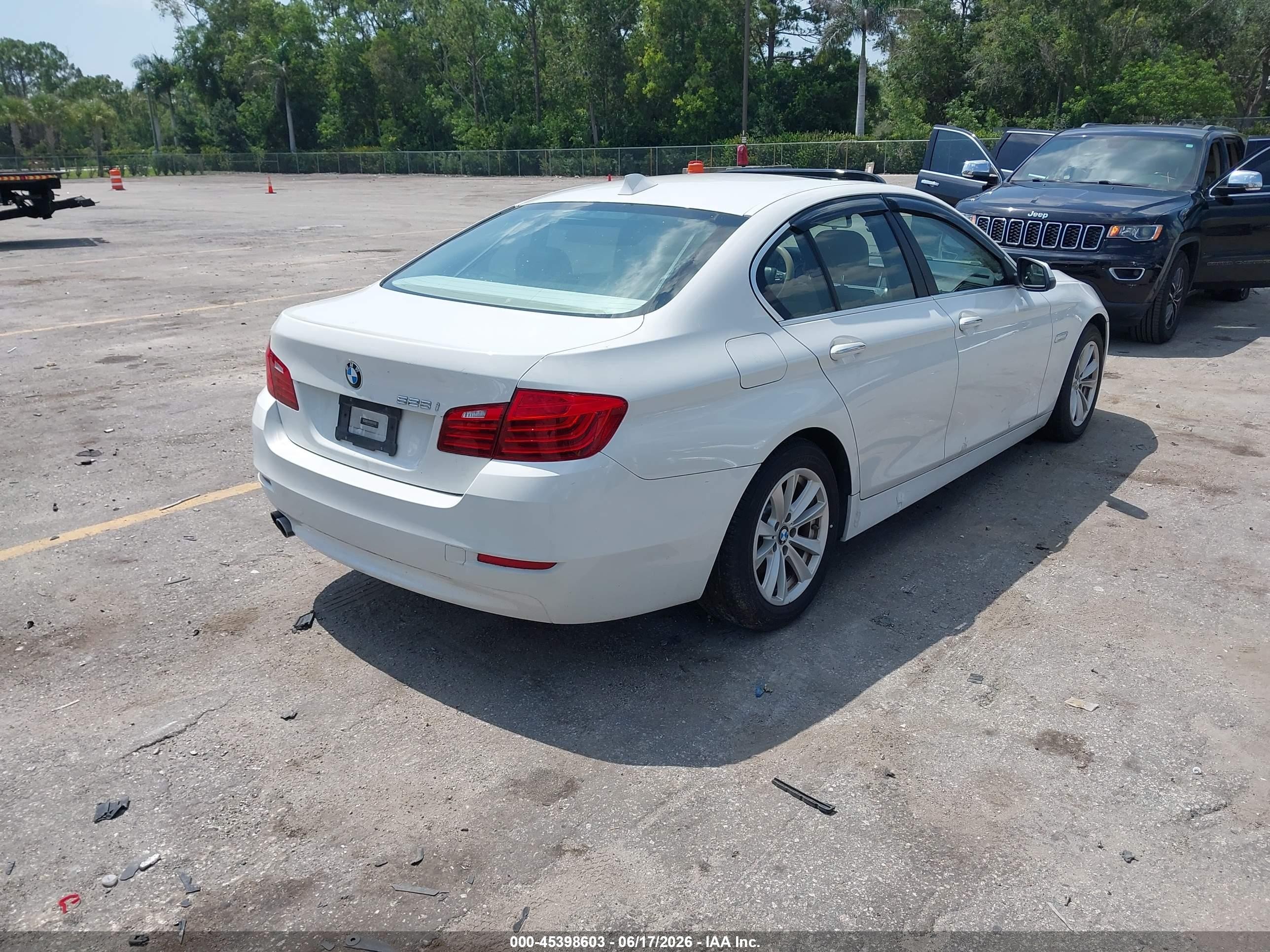 2015 Bmw 528i   White vin: WBA5A5C50FD518129