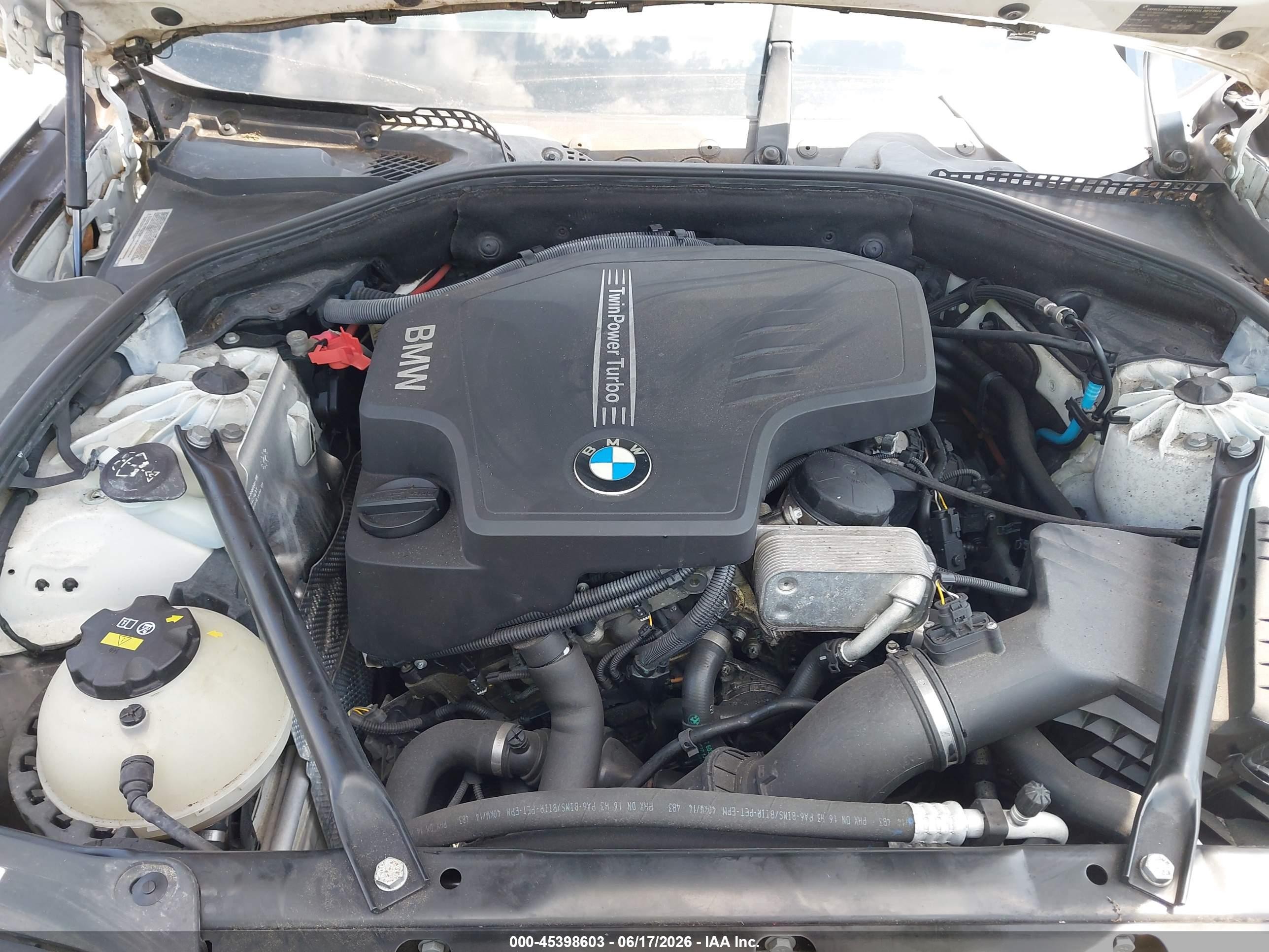 2015 Bmw 528i   White vin: WBA5A5C50FD518129