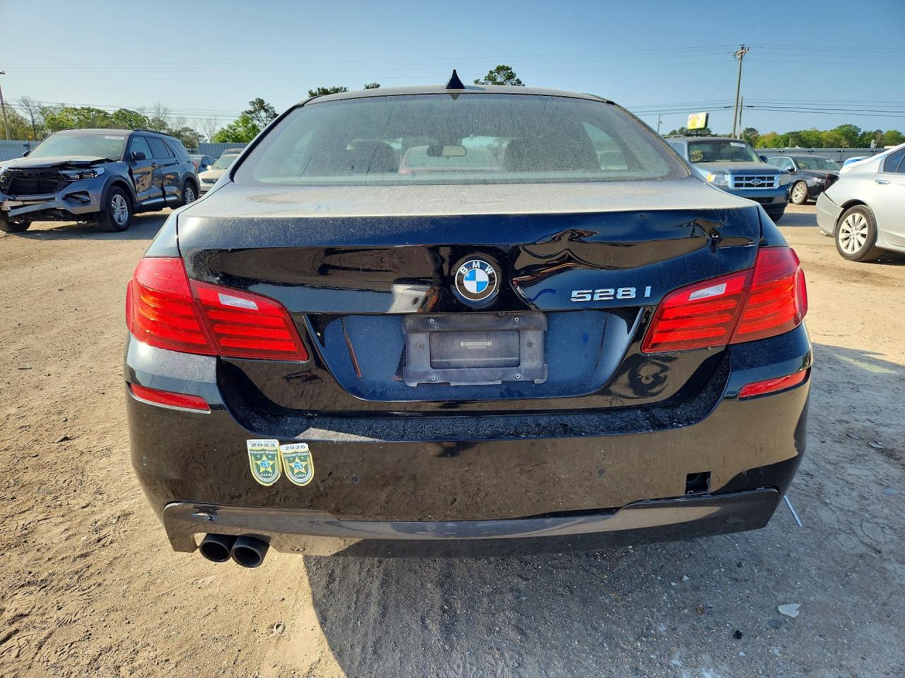 2015 Bmw 528 I Черный vin: WBA5A5C50FD523993