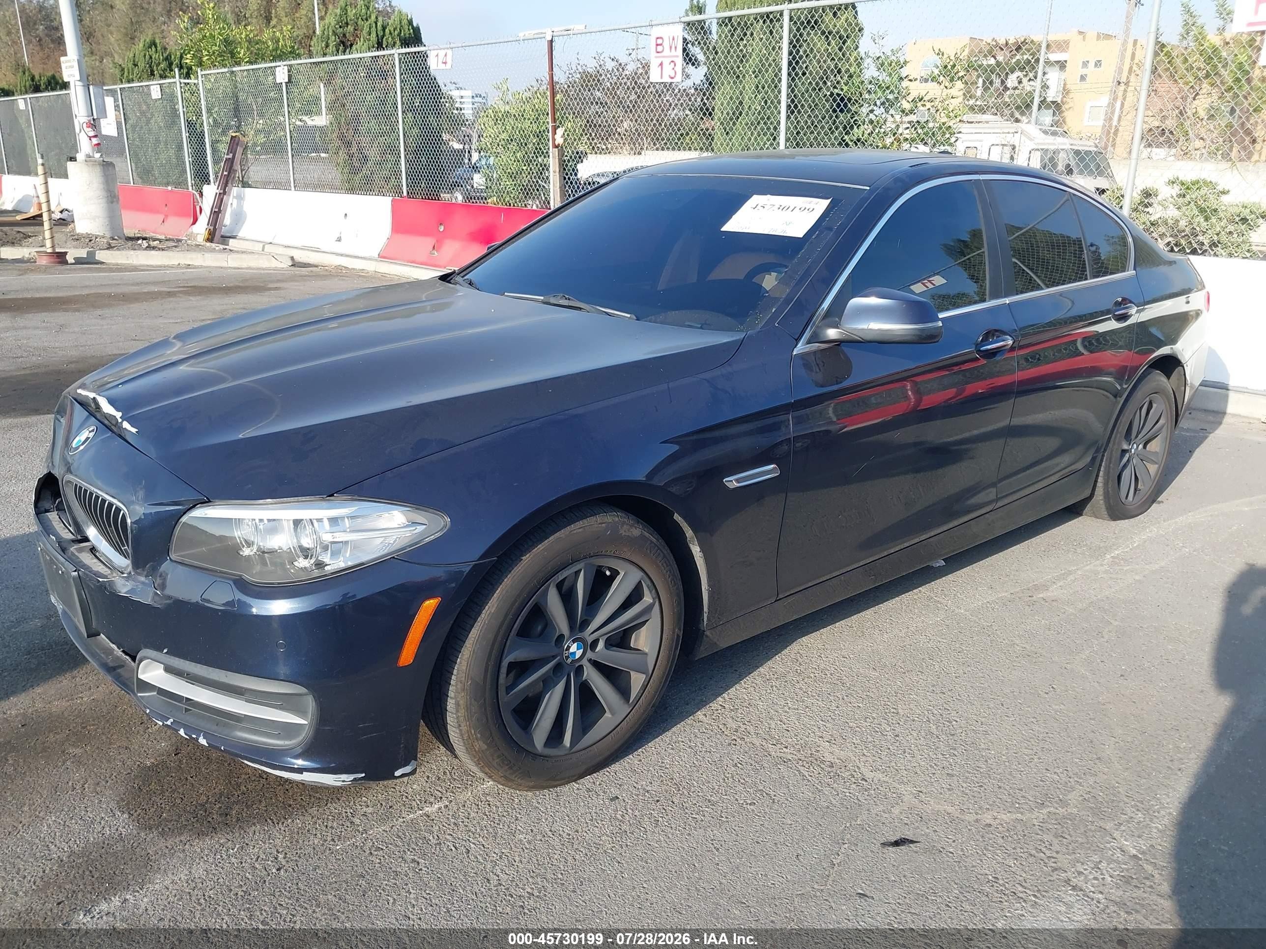 2014 Bmw 528i Blue vin: WBA5A5C51ED503993