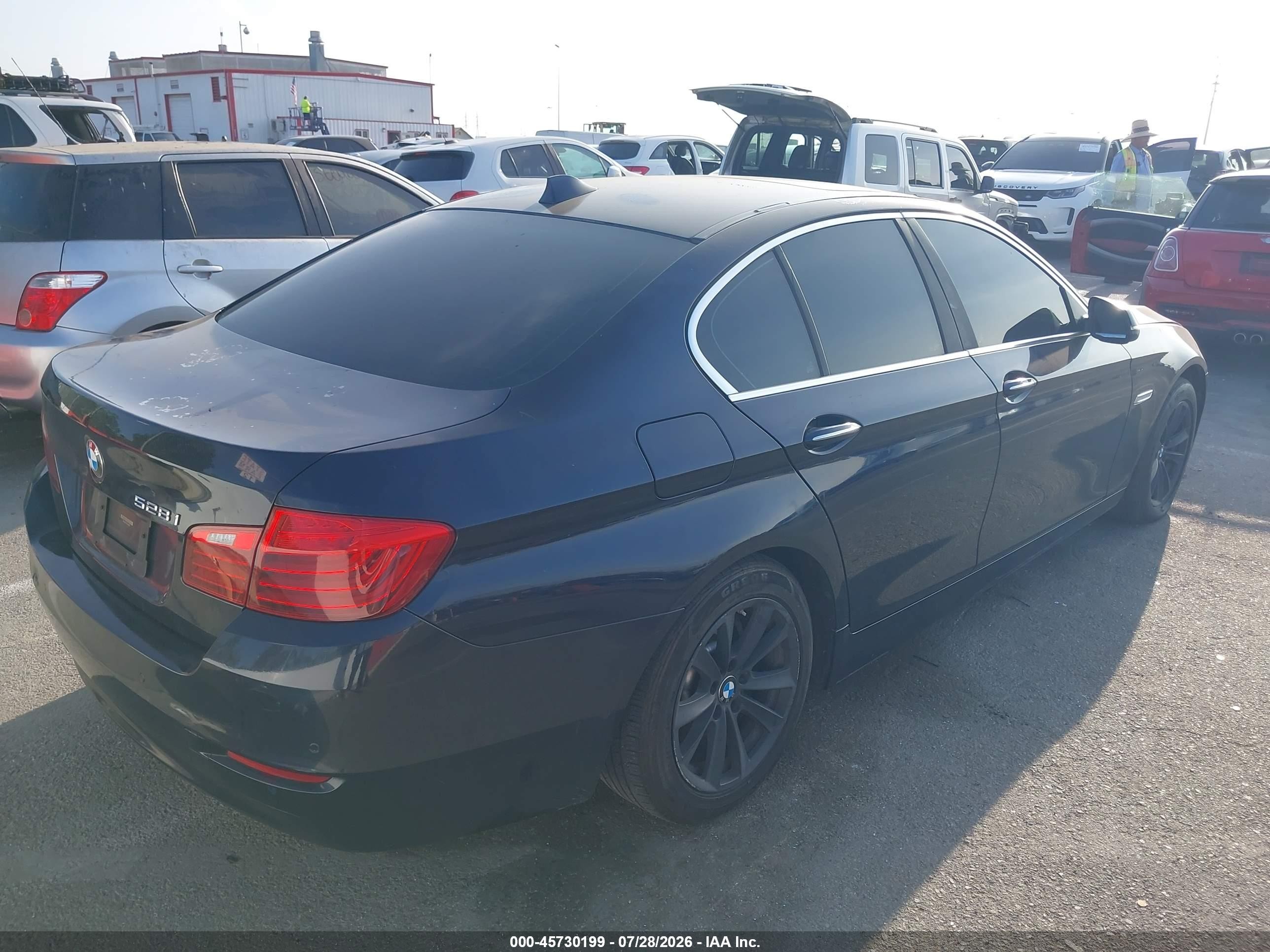 2014 Bmw 528i Blue vin: WBA5A5C51ED503993