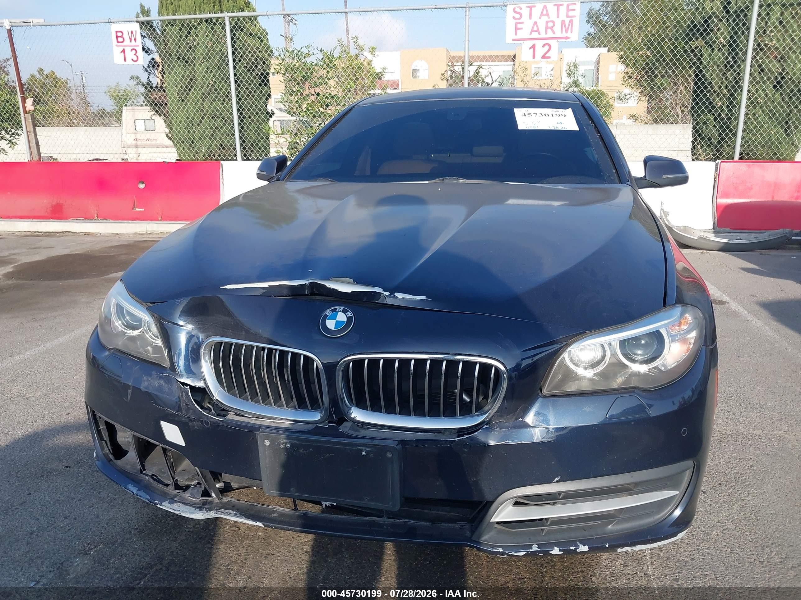 2014 Bmw 528i Blue vin: WBA5A5C51ED503993