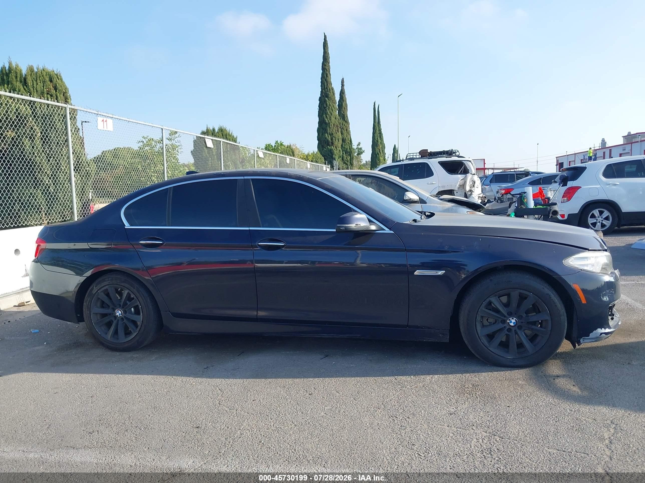 2014 Bmw 528i Blue vin: WBA5A5C51ED503993