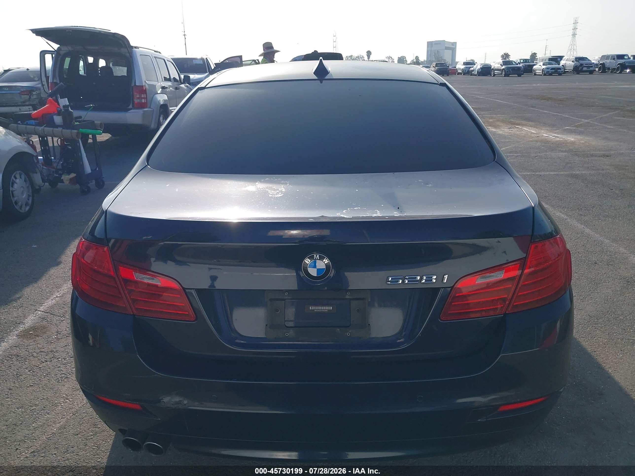 2014 Bmw 528i Blue vin: WBA5A5C51ED503993