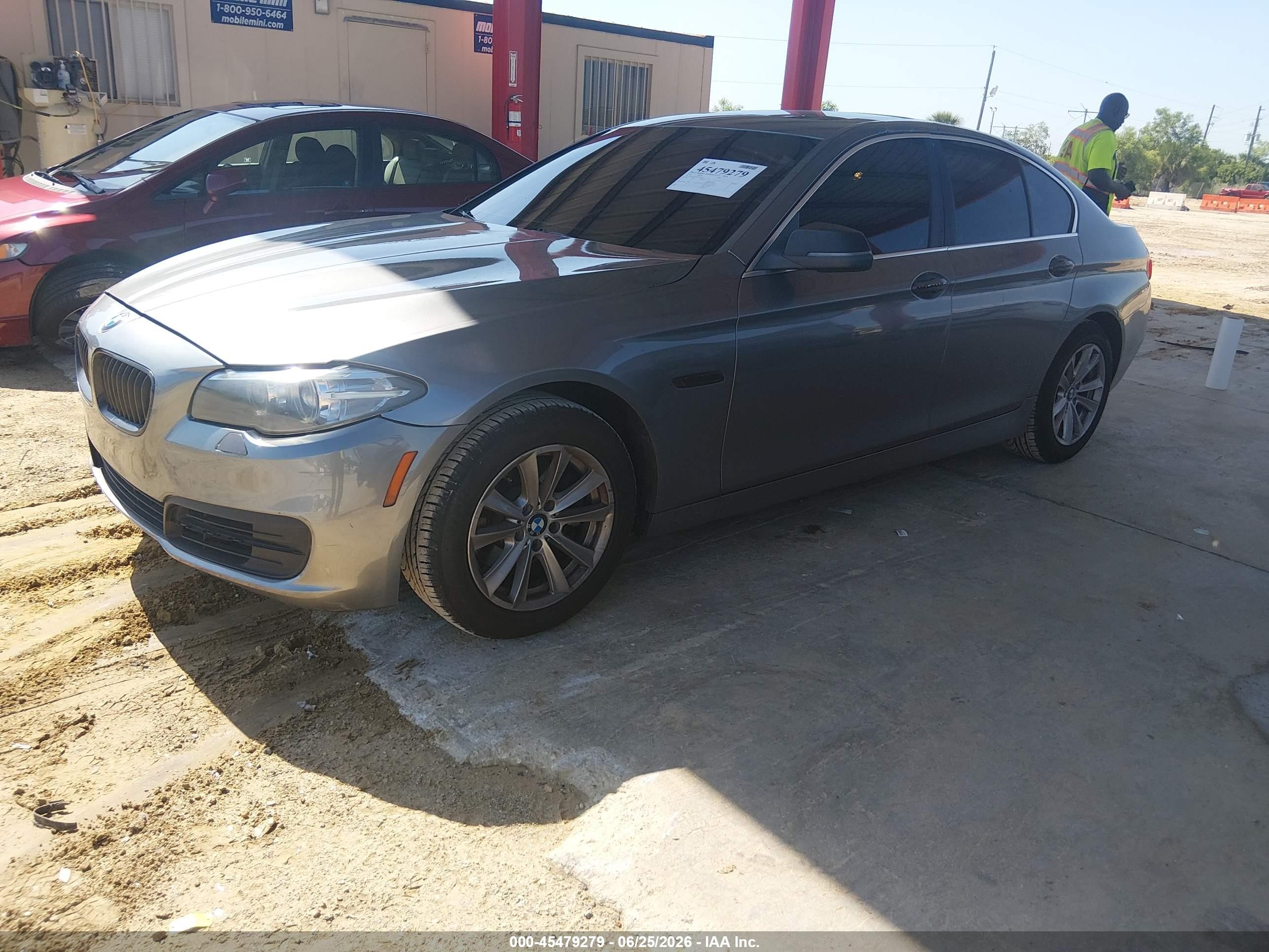 2014 Bmw 528i   Gray vin: WBA5A5C51ED504108