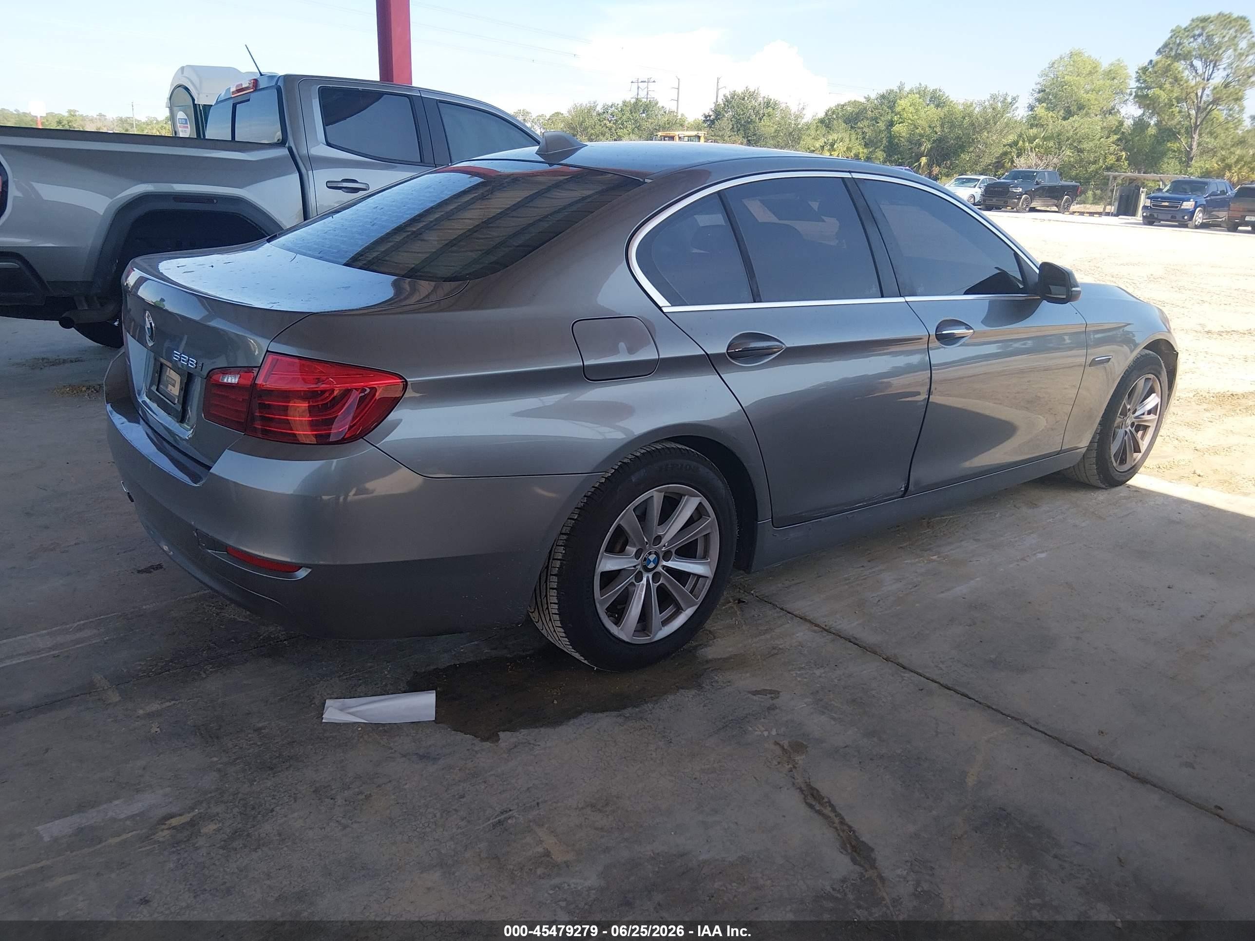 2014 Bmw 528i   Gray vin: WBA5A5C51ED504108