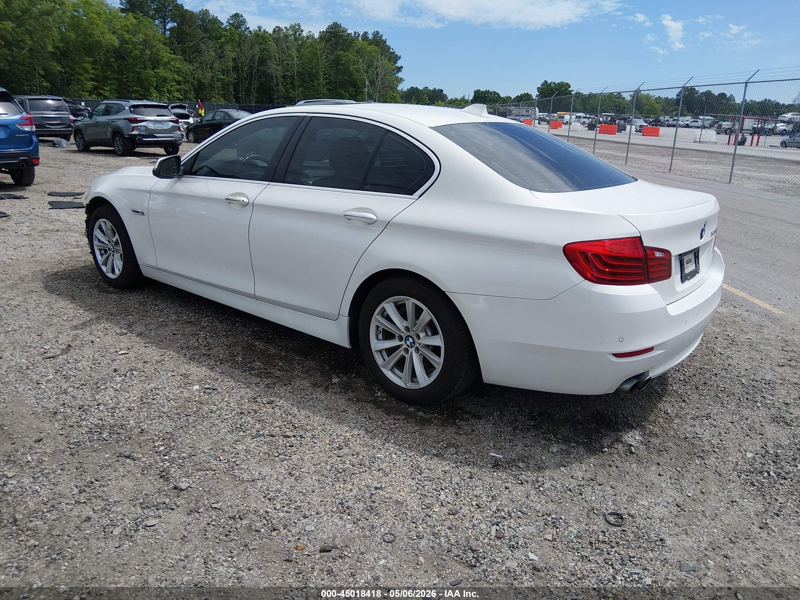 2015 Bmw 528i   White vin: WBA5A5C51FD515420