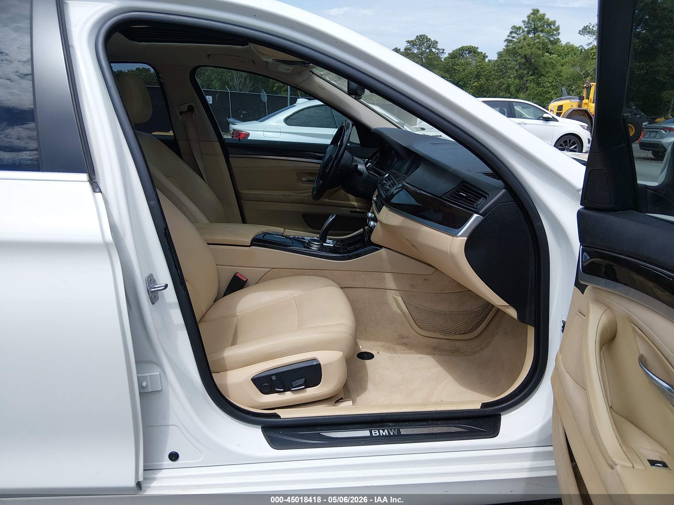 2015 Bmw 528i   White vin: WBA5A5C51FD515420