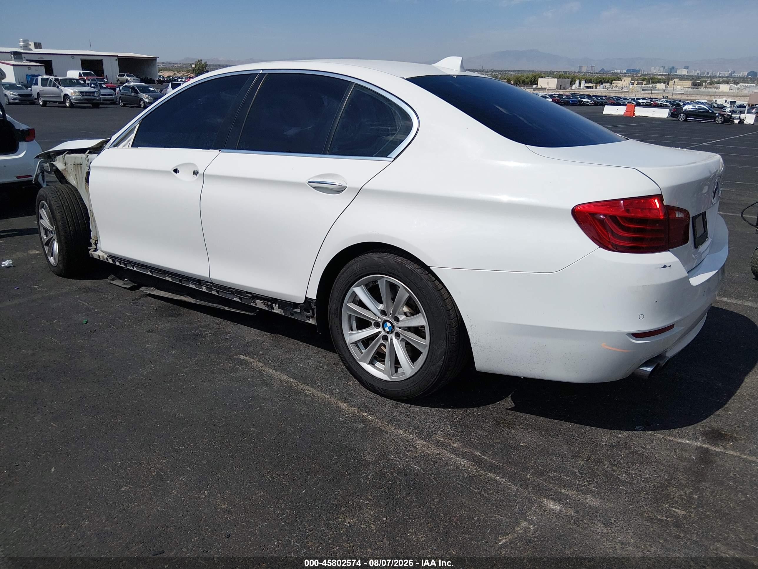2015 Bmw 528i   White vin: WBA5A5C51FD517183