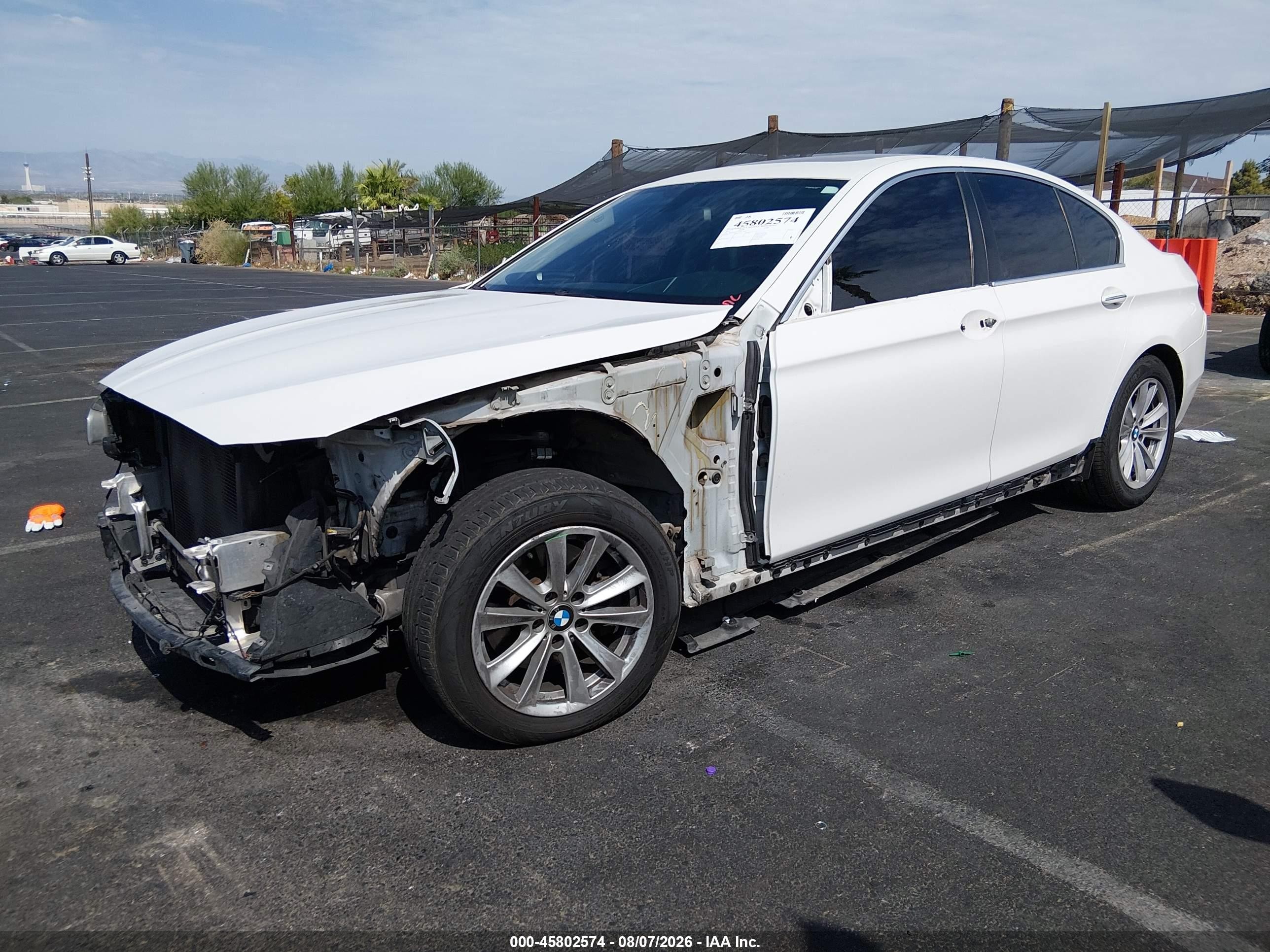 2015 Bmw 528i   White vin: WBA5A5C51FD517183