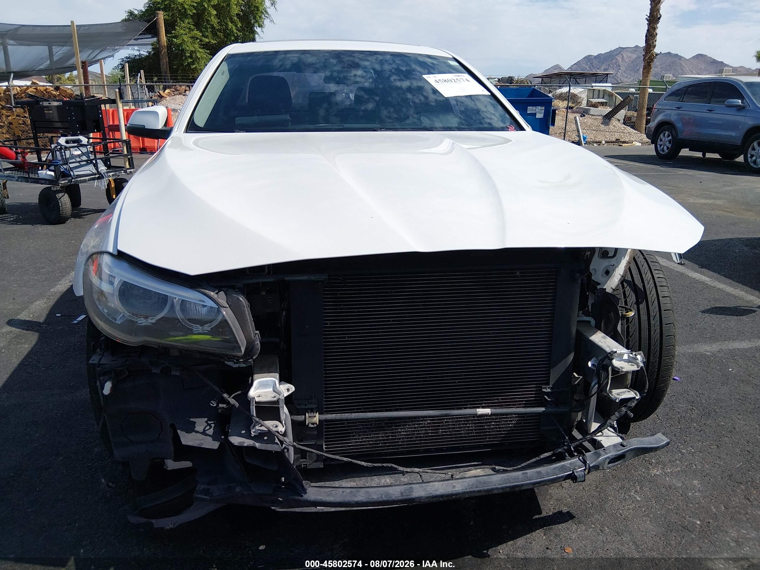 2015 Bmw 528i   White vin: WBA5A5C51FD517183