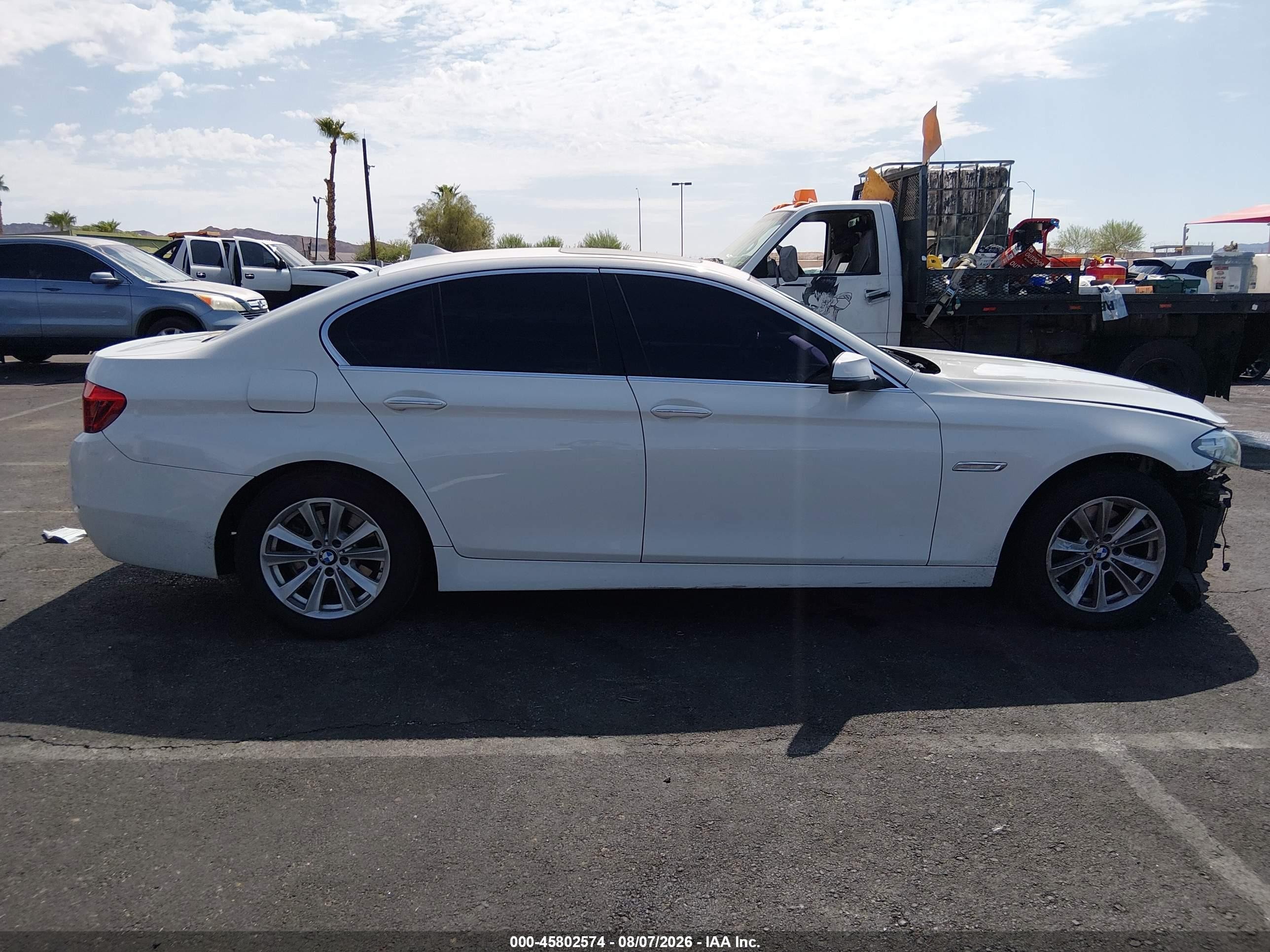 2015 Bmw 528i   White vin: WBA5A5C51FD517183