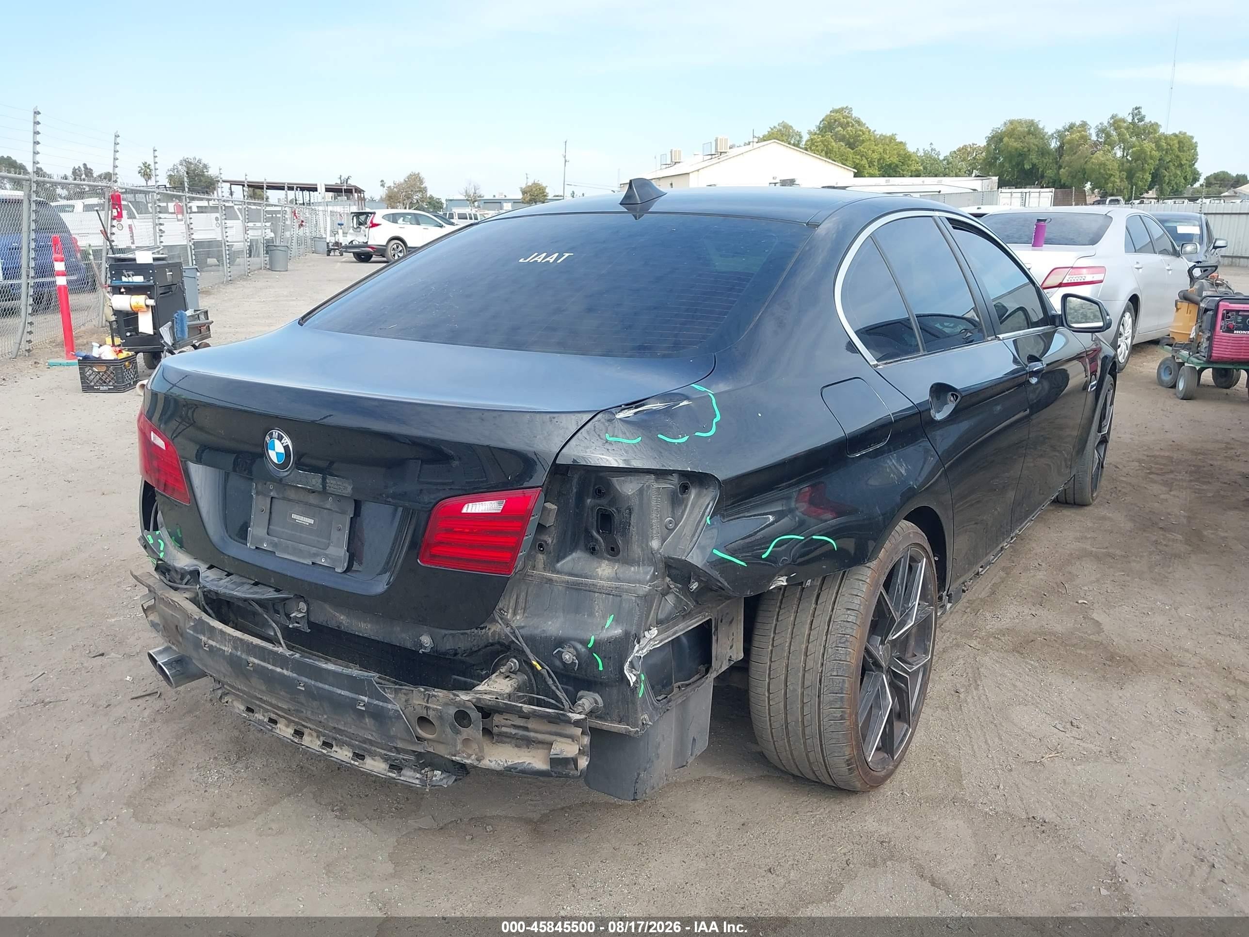 2015 Bmw 528i Black vin: WBA5A5C51FD521900