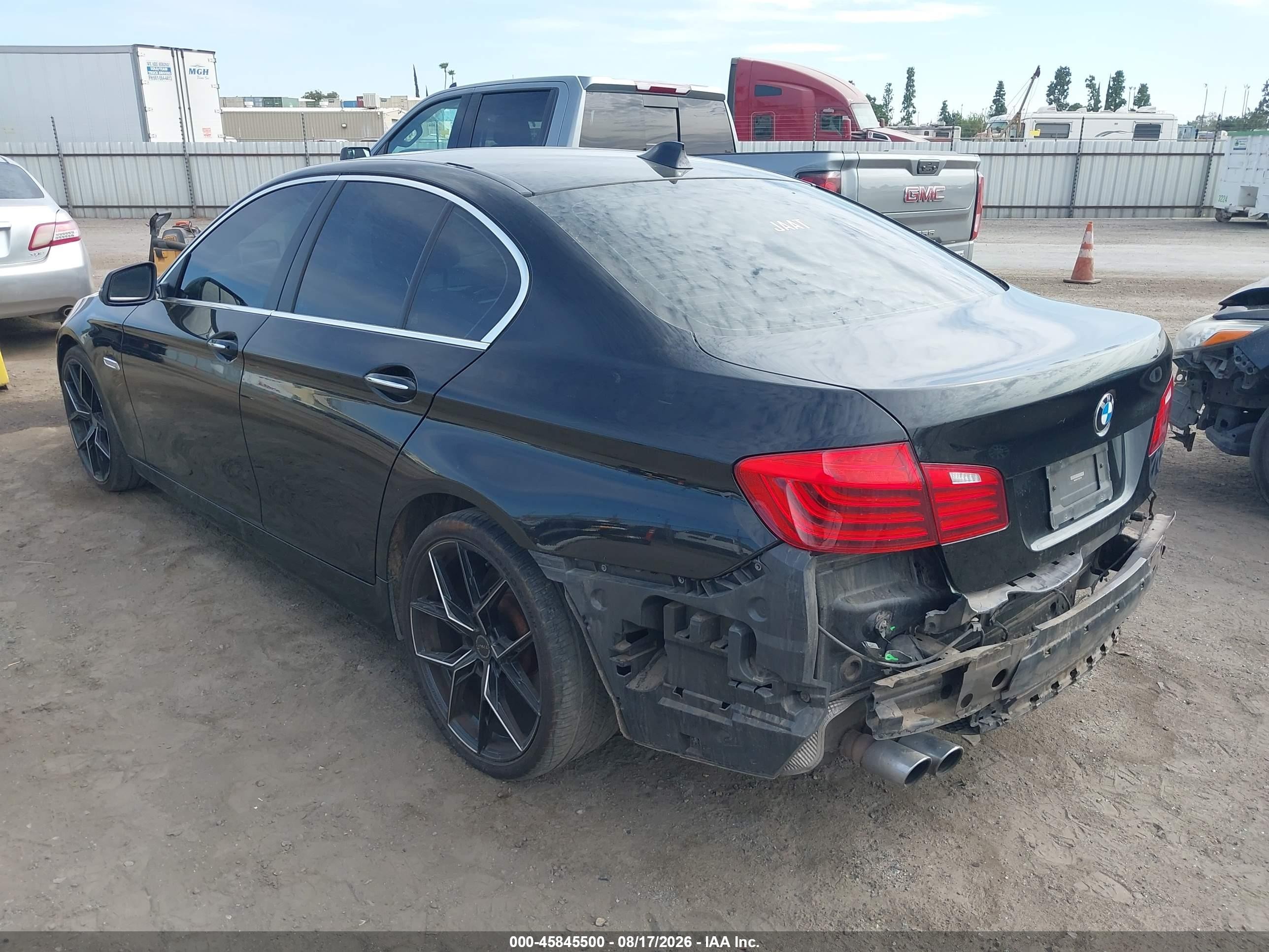2015 Bmw 528i Black vin: WBA5A5C51FD521900