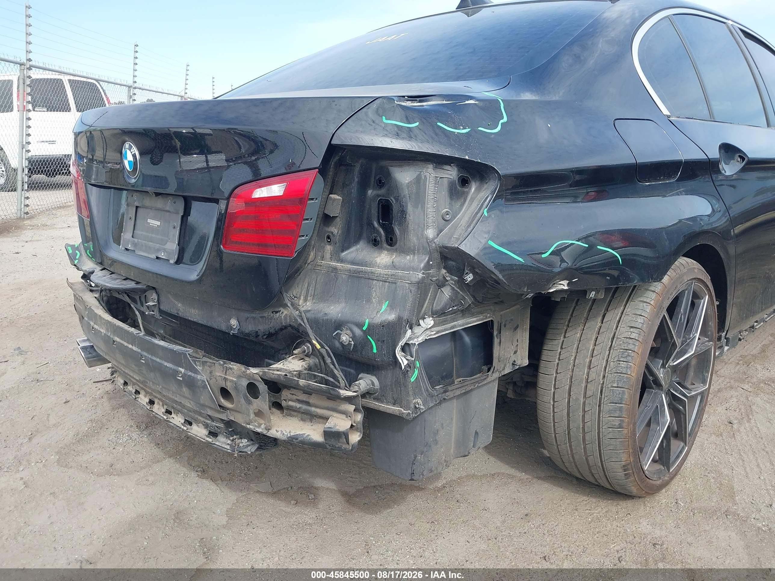 2015 Bmw 528i Black vin: WBA5A5C51FD521900