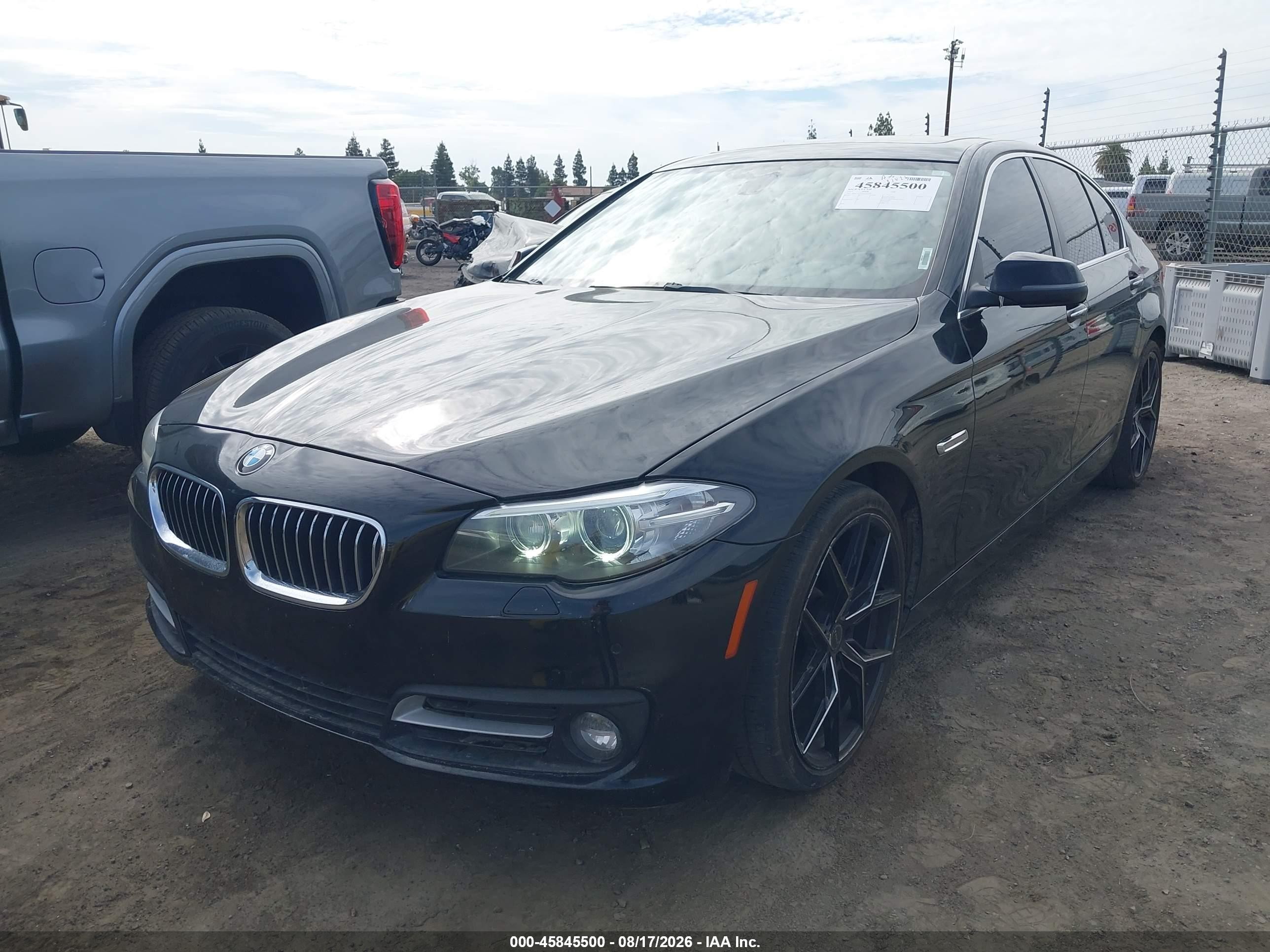 2015 Bmw 528i Black vin: WBA5A5C51FD521900