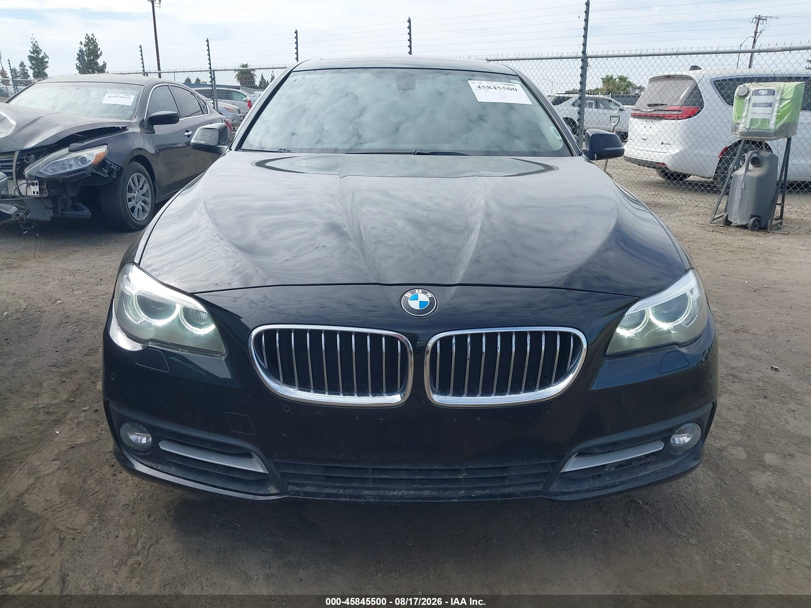2015 Bmw 528i Black vin: WBA5A5C51FD521900